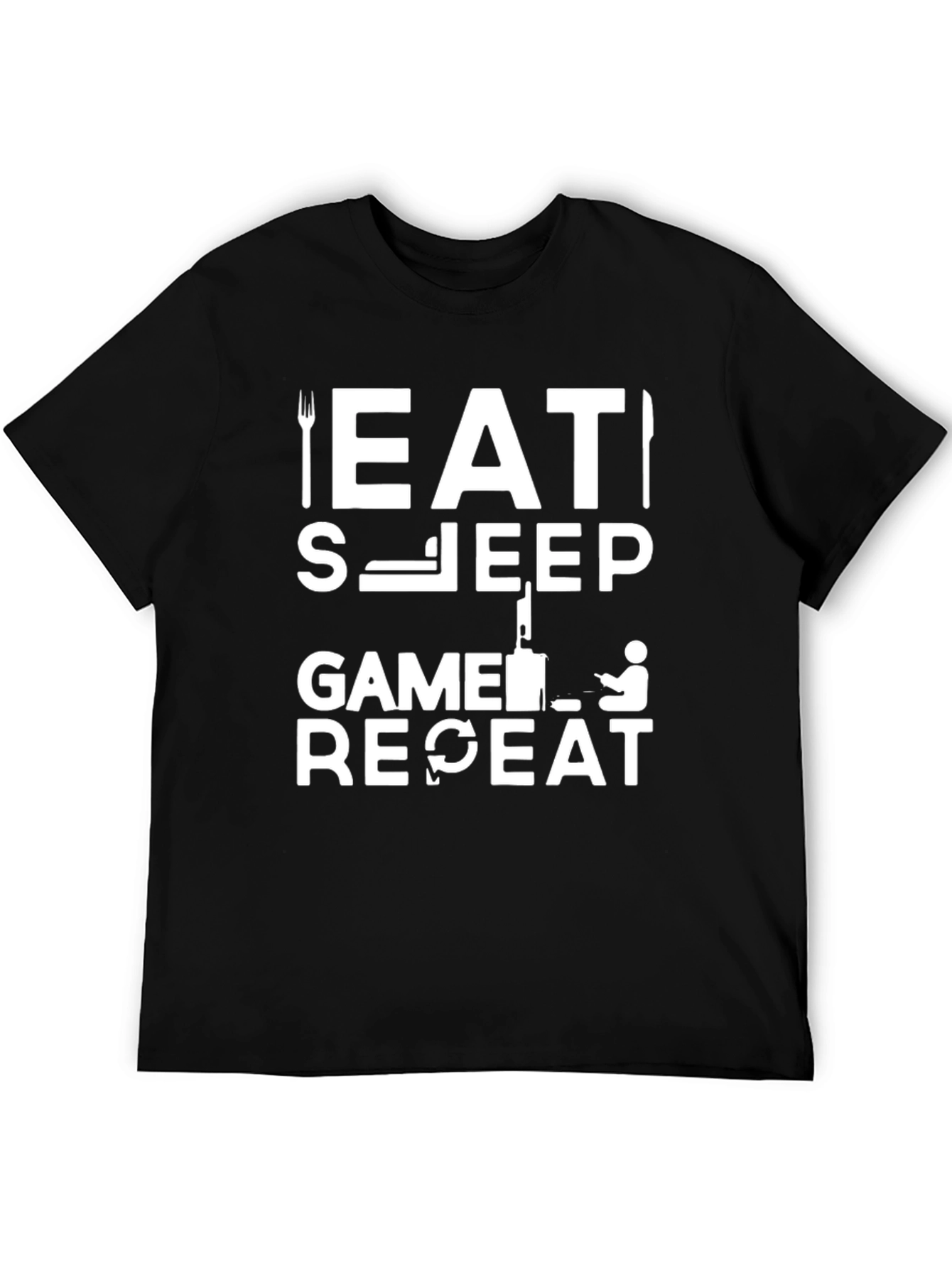 Eat Sleep Game Repeat T-Shirt - Gamer Life
