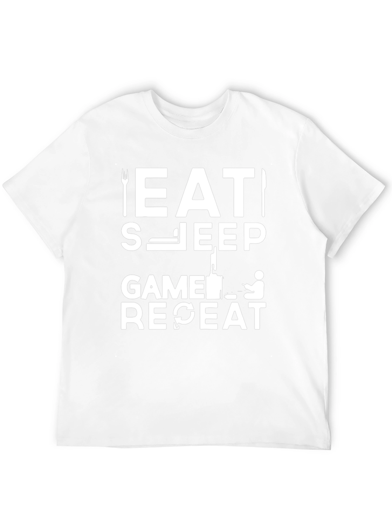 Eat Sleep Game Repeat T-Shirt - Gamer Life
