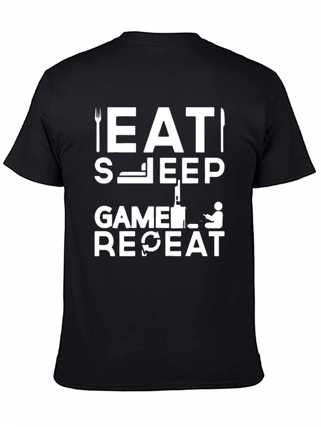 Eat Sleep Game Repeat T-Shirt - Gamer Life
