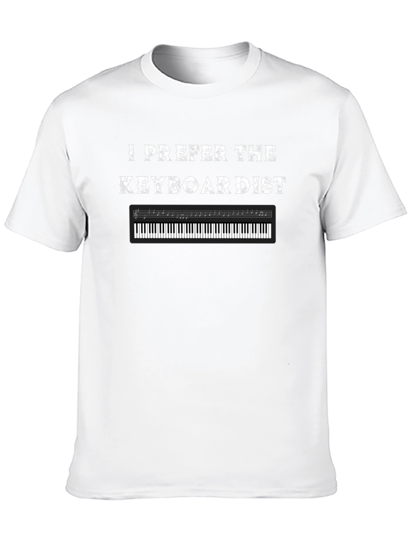 I Prefer The Keyboardist Black T-Shirt