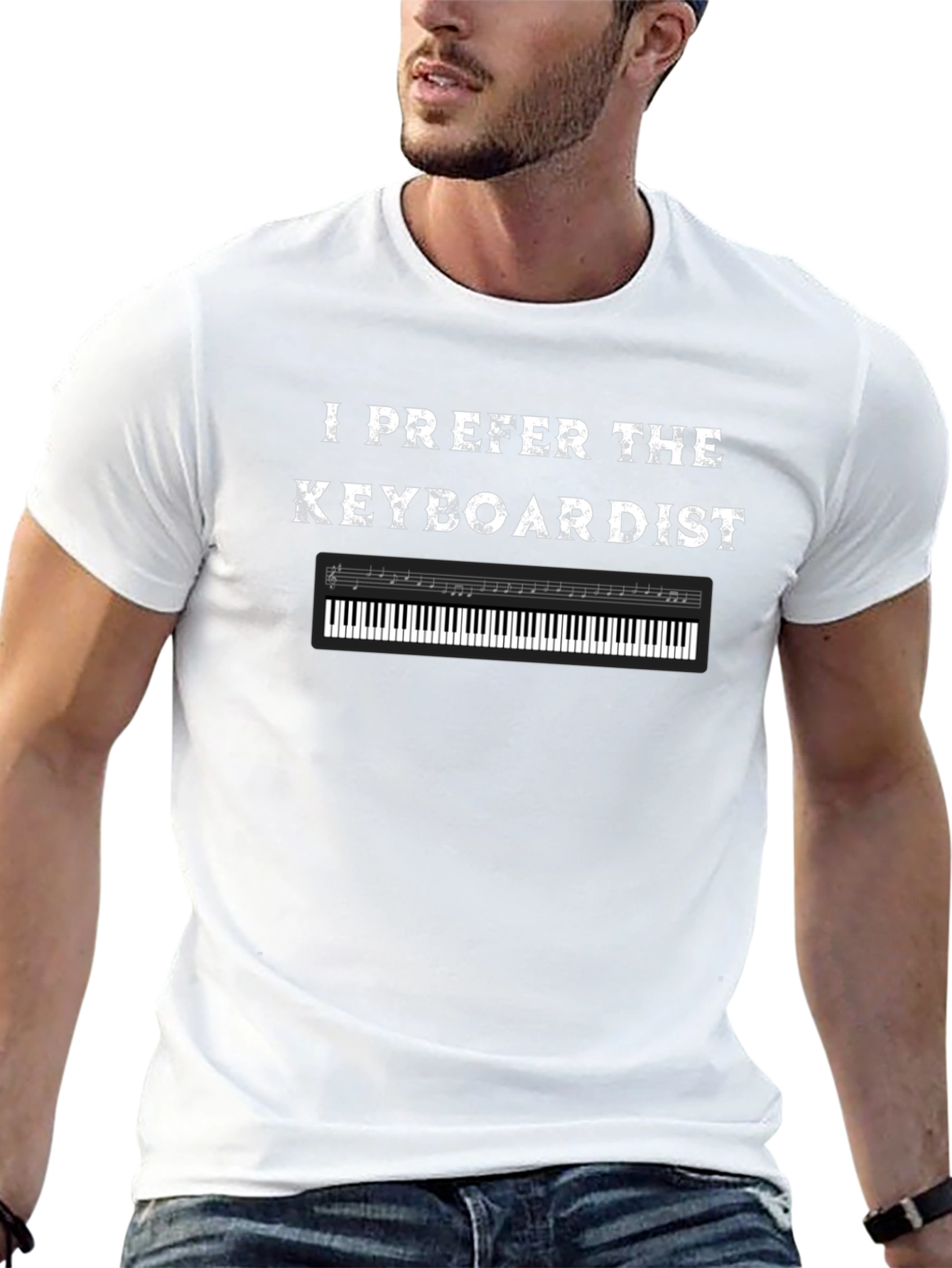 I Prefer The Keyboardist Black T-Shirt