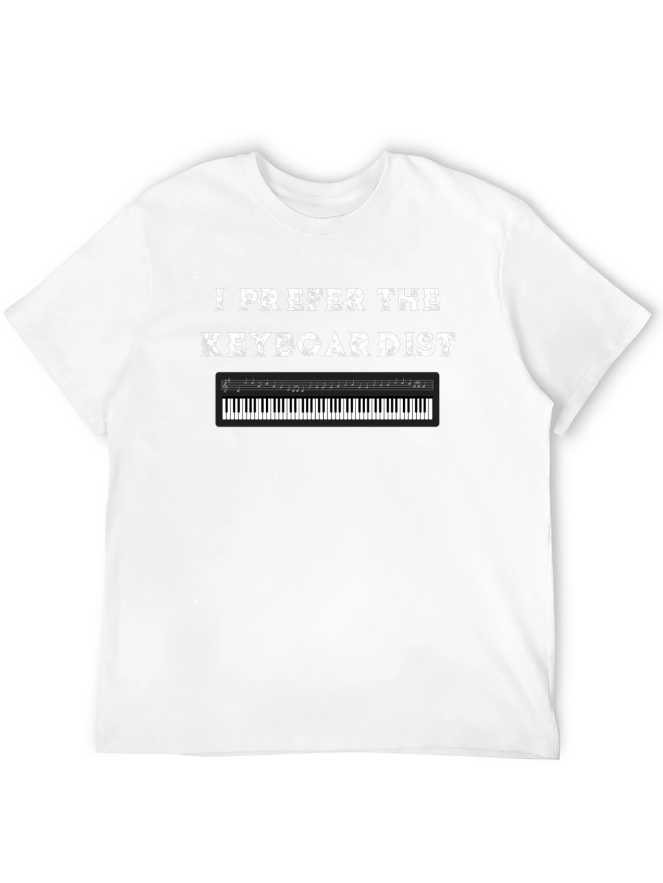 I Prefer The Keyboardist Black T-Shirt