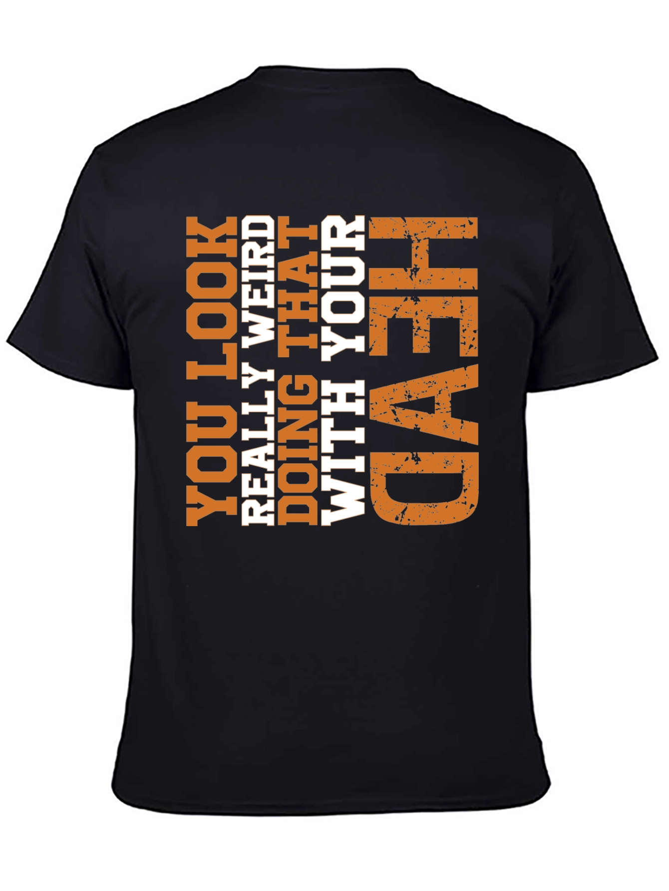Funny Weird Head Graphic Tee - Novelty T-Shirt