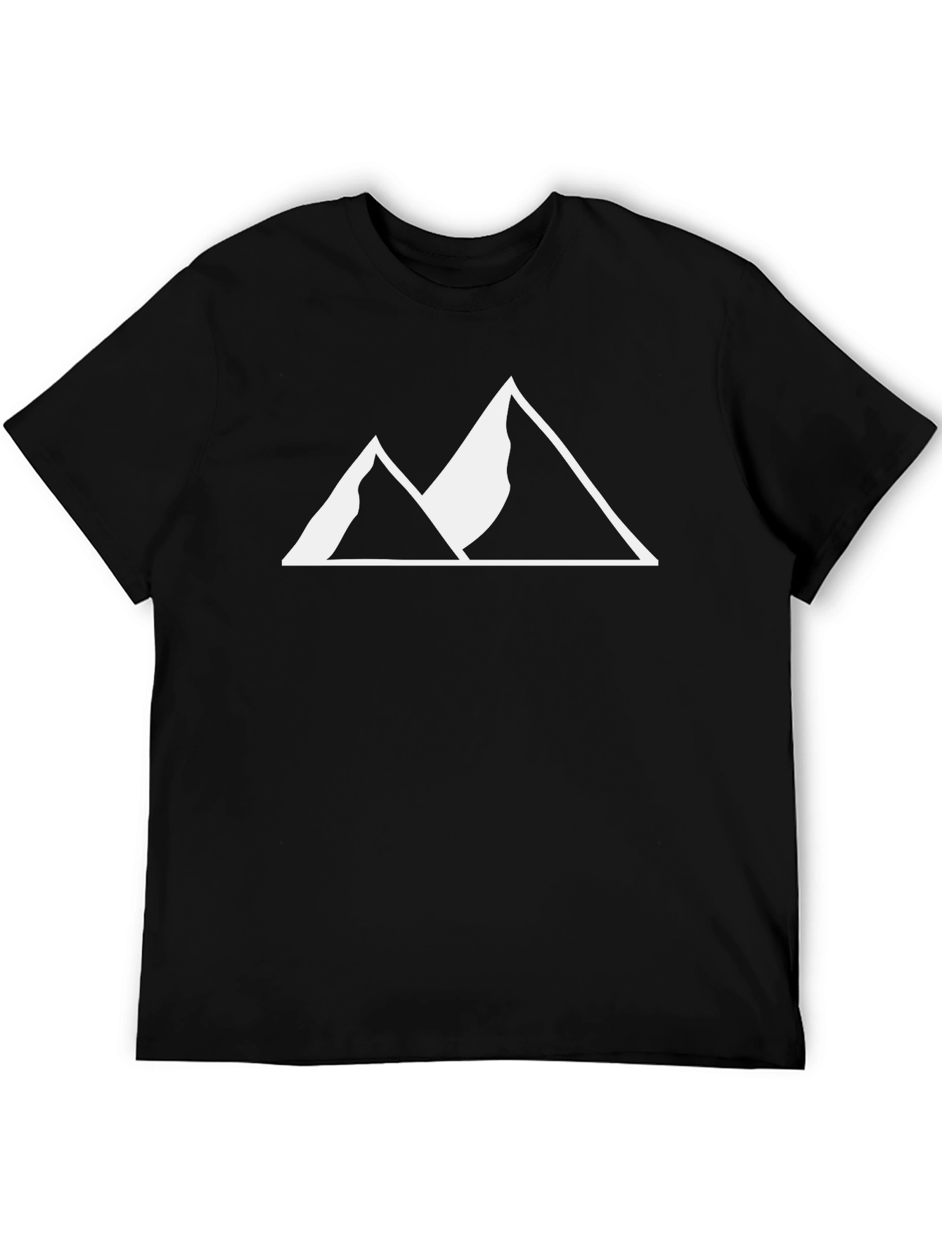 Mountain Peak Graphic Tee - Black