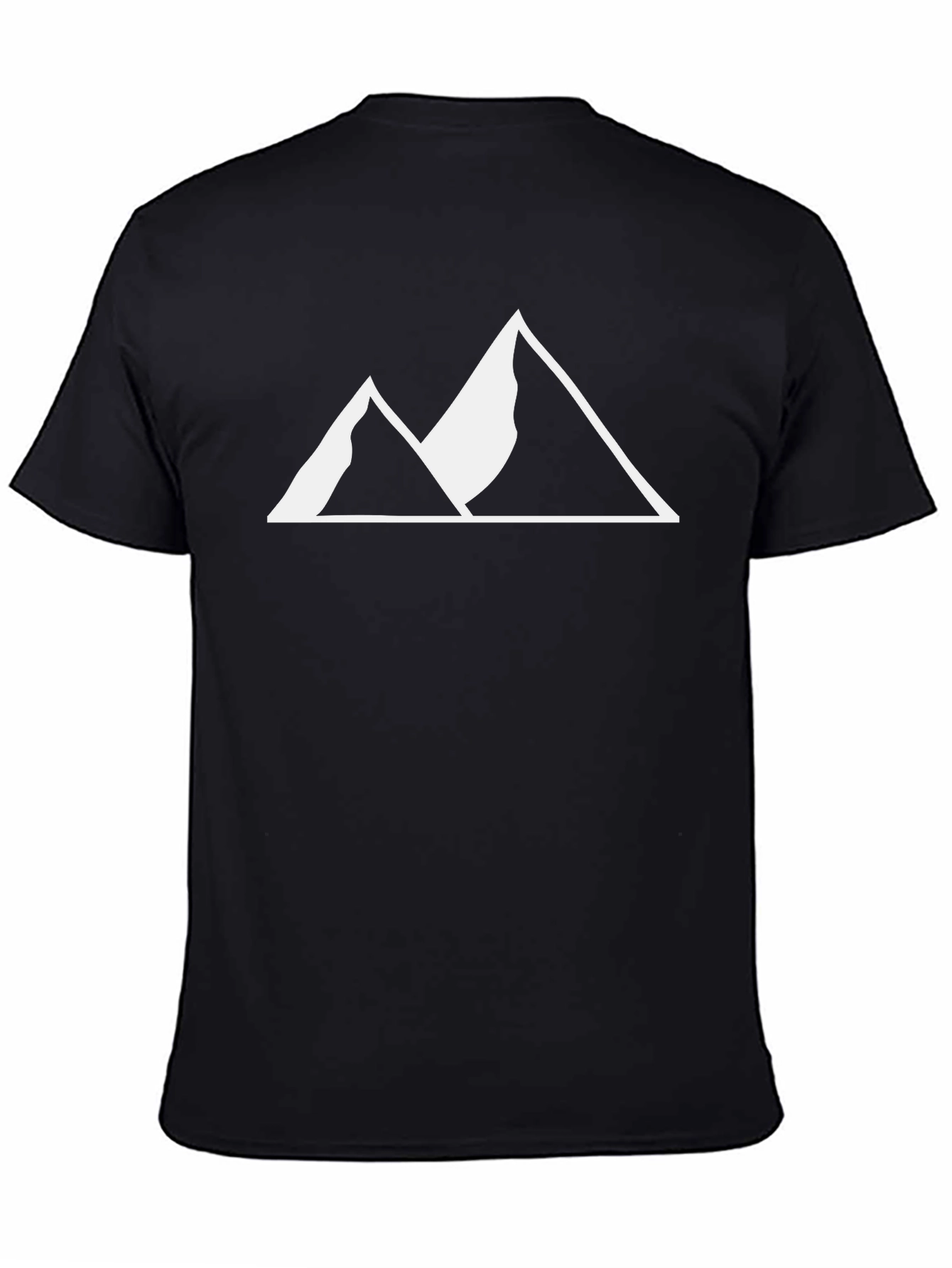 Mountain Peak Graphic Tee - Black