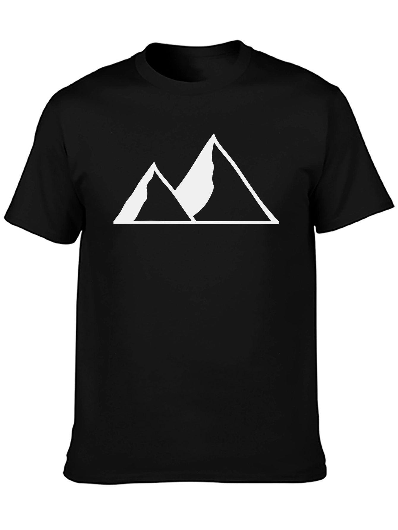 Mountain Peak Graphic Tee - Black