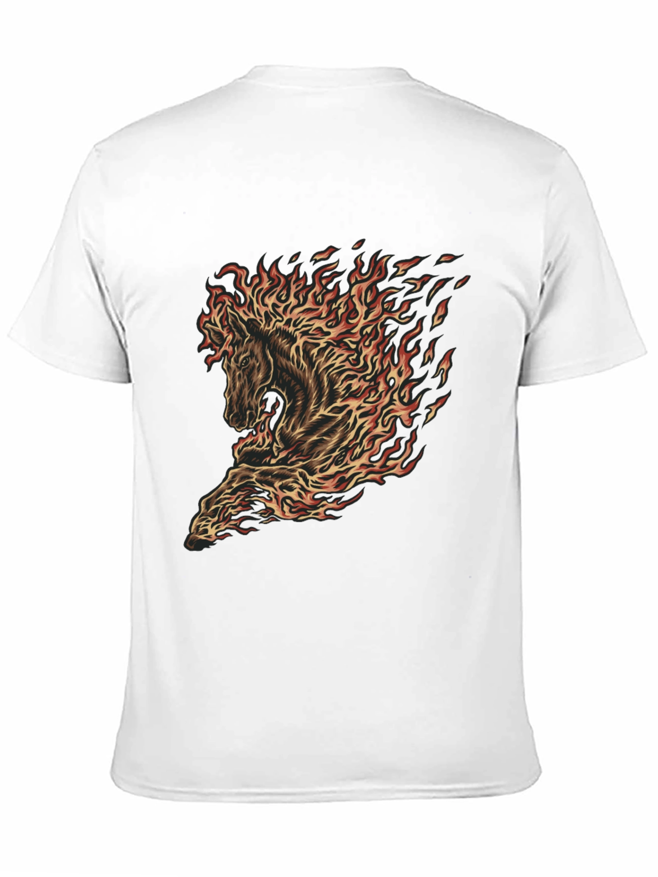 Fiery Horse Graphic Tee - Black T-Shirt