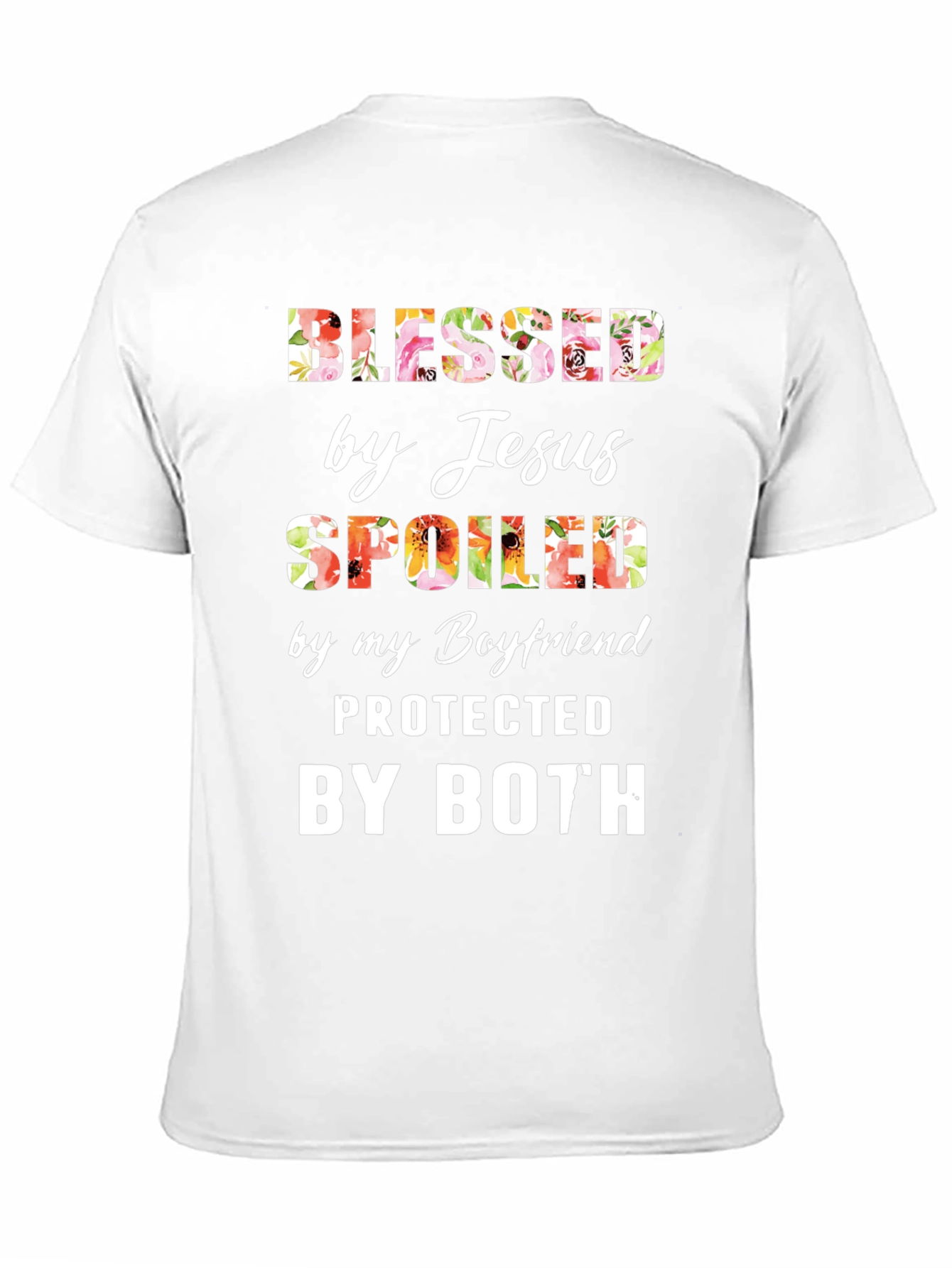 Blessed Spoiled by Jesus Boyfriend Tee