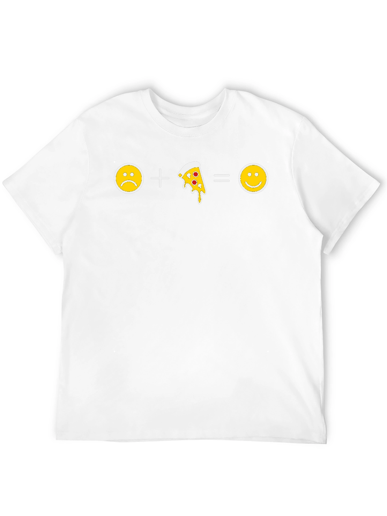 Pizza Makes Me Happy Graphic T-Shirt