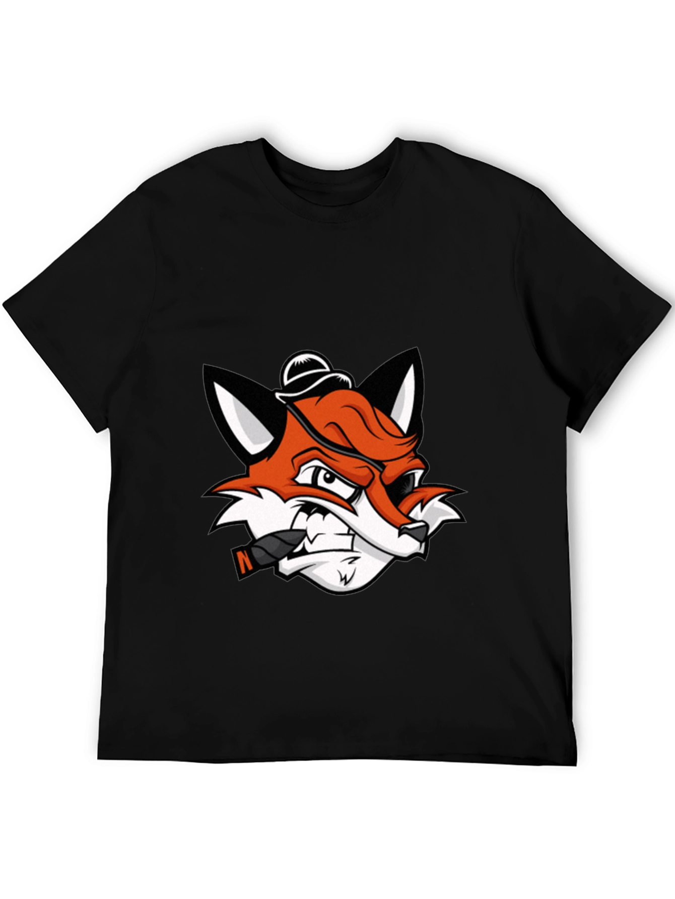 Cool Fox with Cigar Graphic Tee