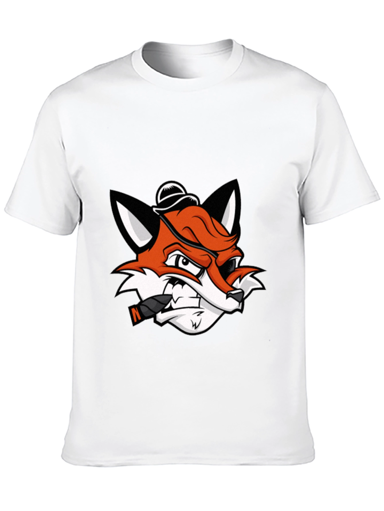Cool Fox with Cigar Graphic Tee