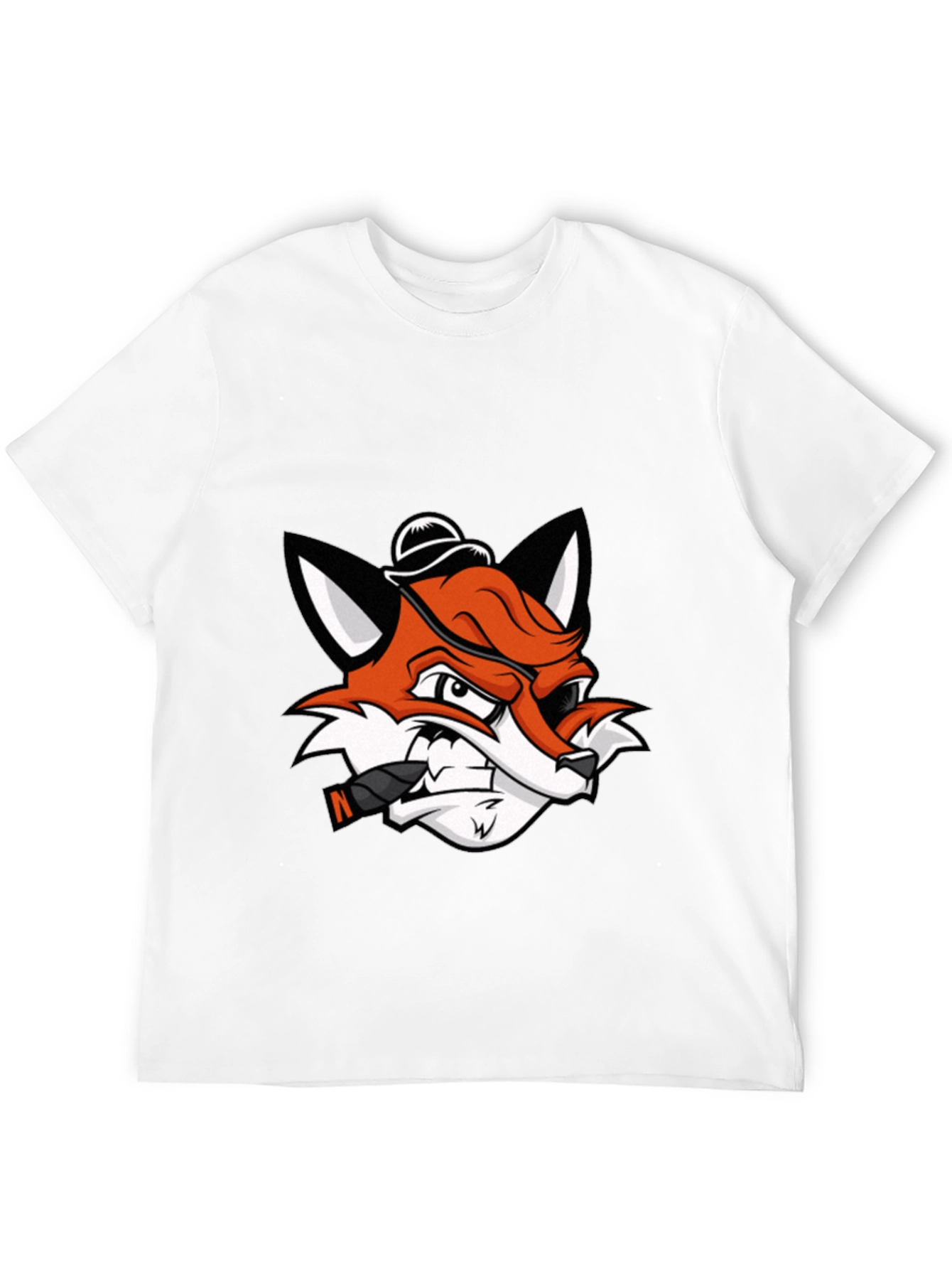 Cool Fox with Cigar Graphic Tee