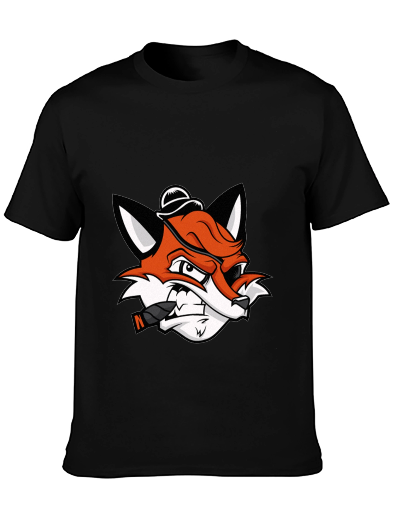 Cool Fox with Cigar Graphic Tee