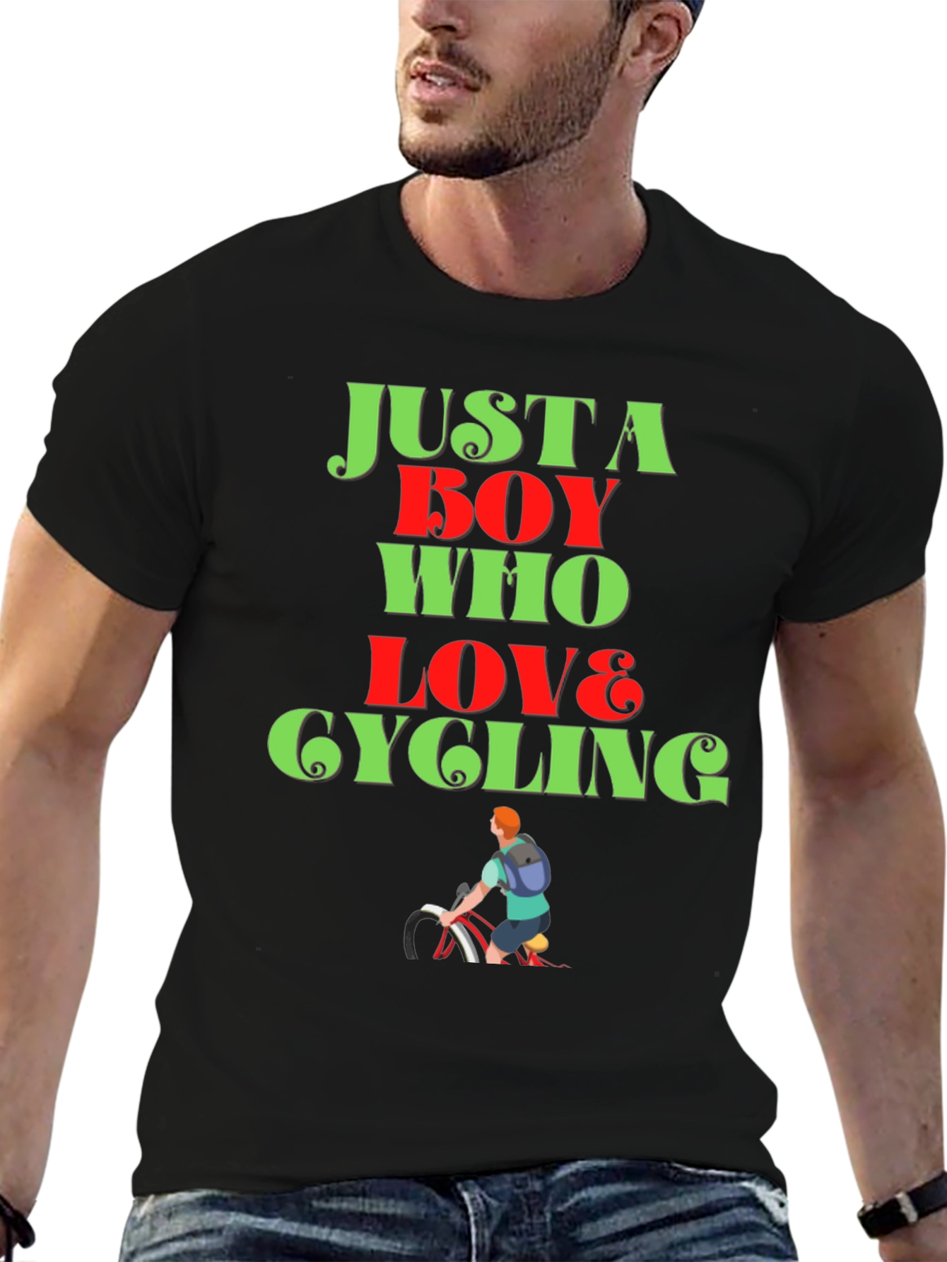 Cycling Lover T-Shirt: Just a Boy Who Loves Cycling