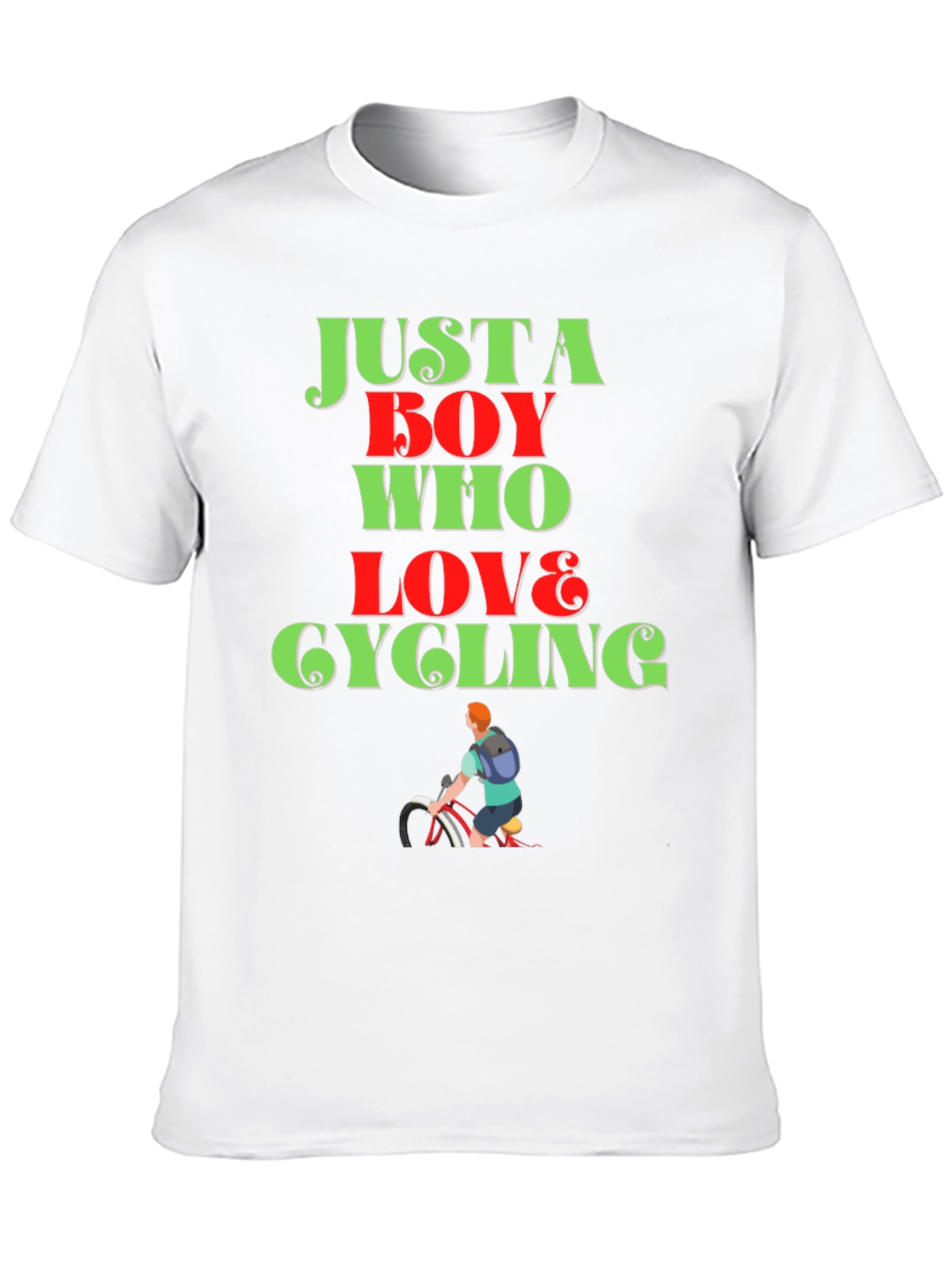 Cycling Lover T-Shirt: Just a Boy Who Loves Cycling