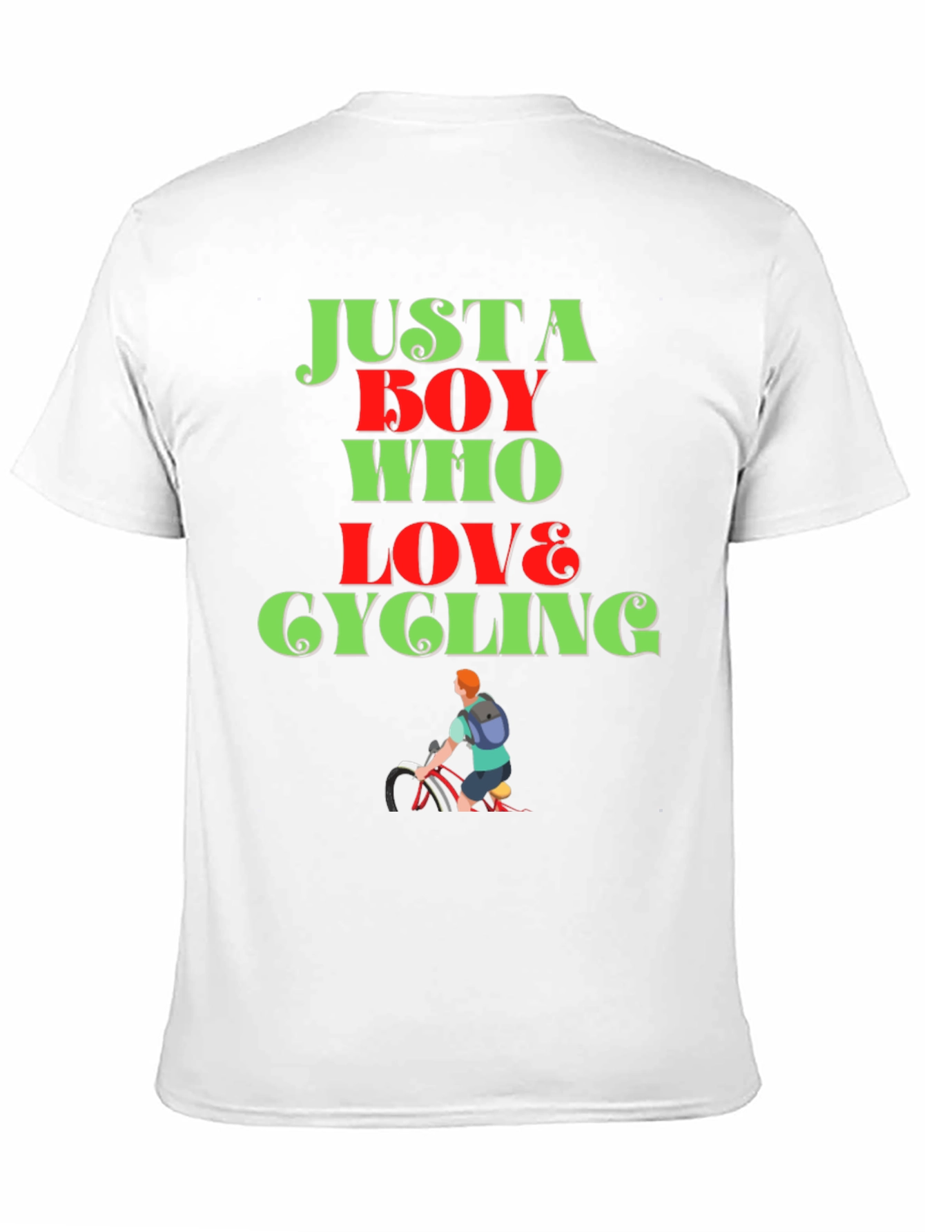 Cycling Lover T-Shirt: Just a Boy Who Loves Cycling