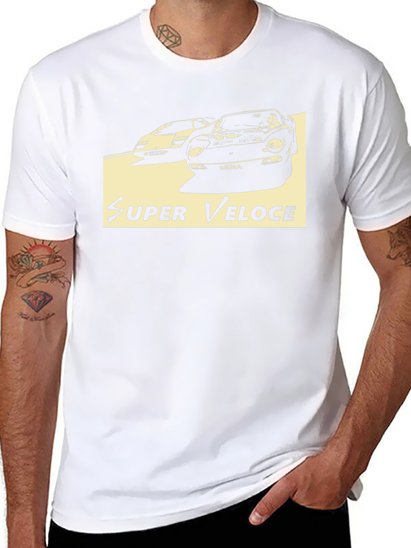 Super Veloce Car T-Shirt - Miura