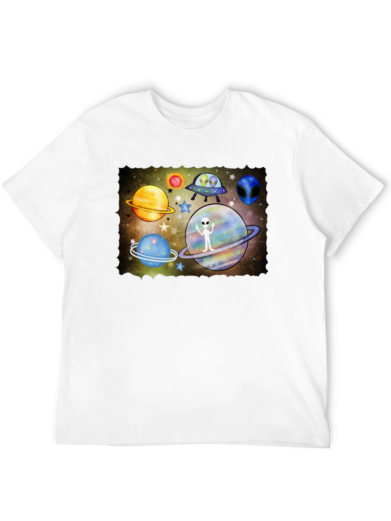 Alien Space T-Shirt - Galactic Adventure