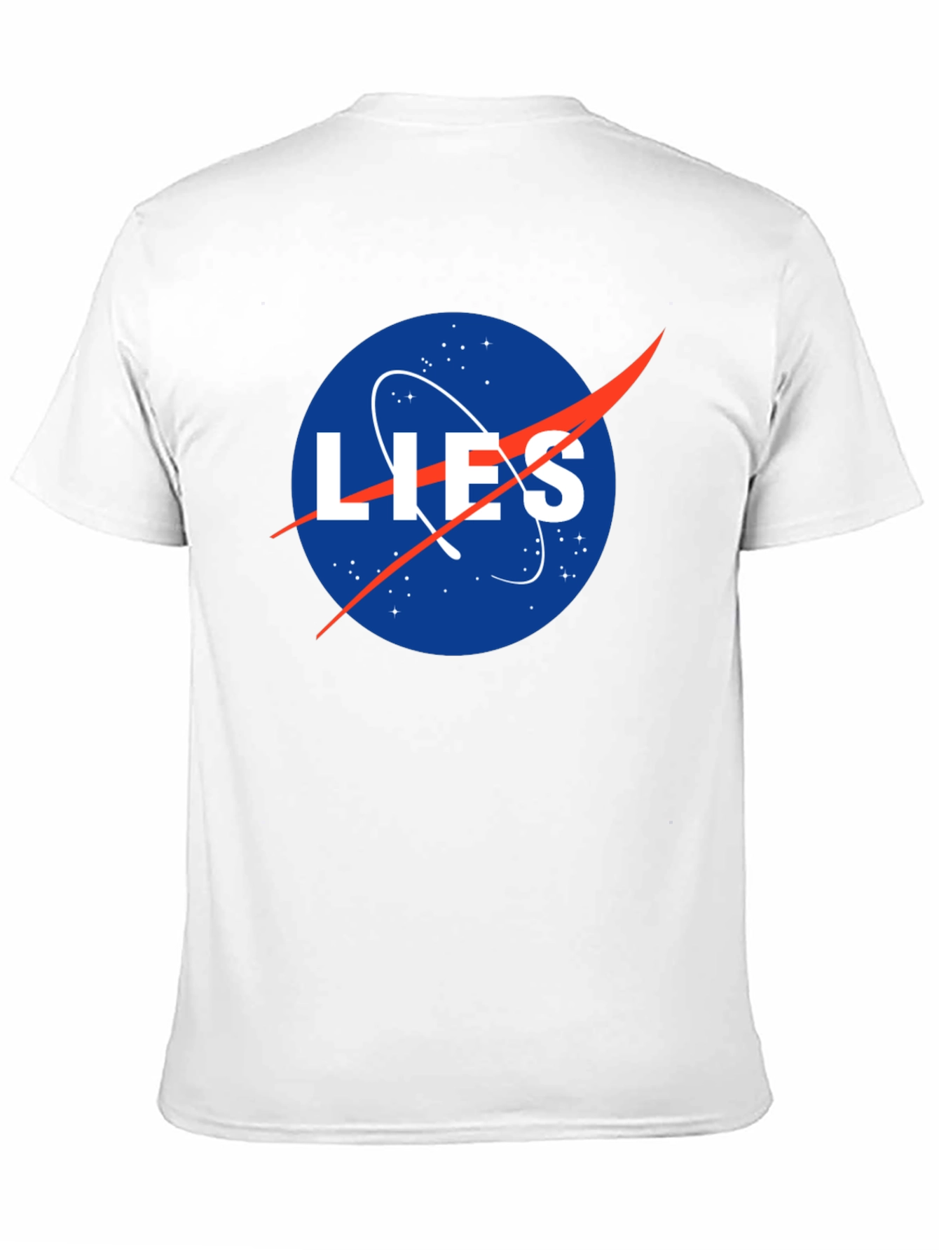 NASA LIES Spoof Graphic T-Shirt
