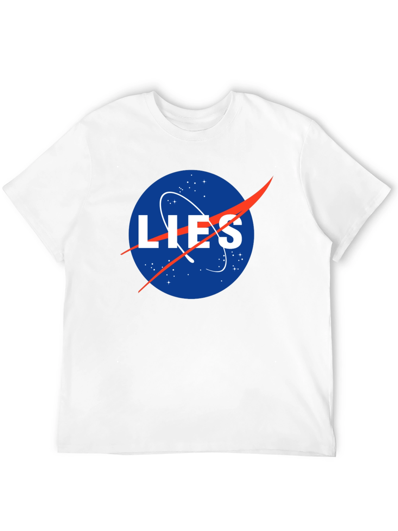 NASA LIES Spoof Graphic T-Shirt