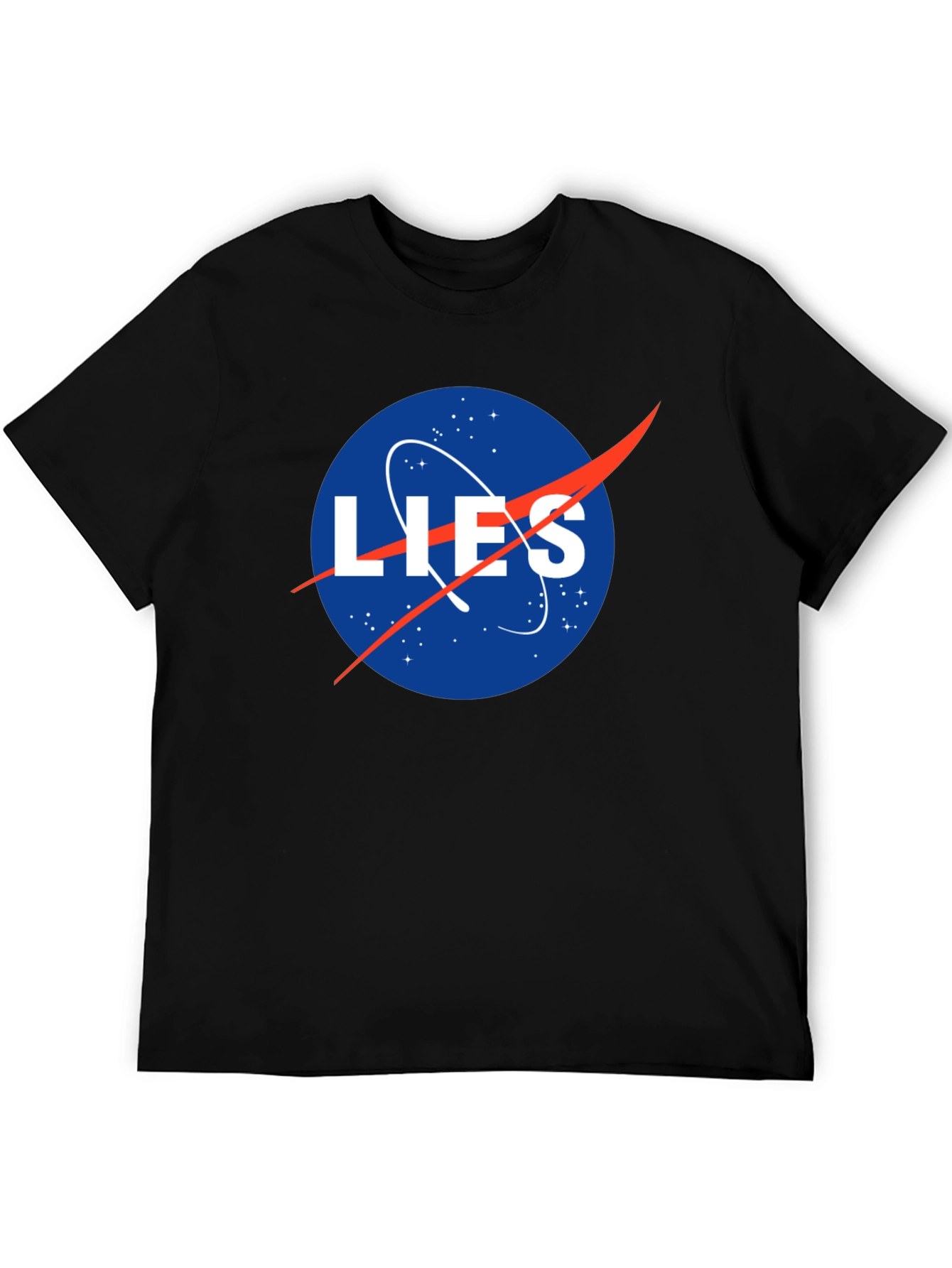 NASA LIES Spoof Graphic T-Shirt