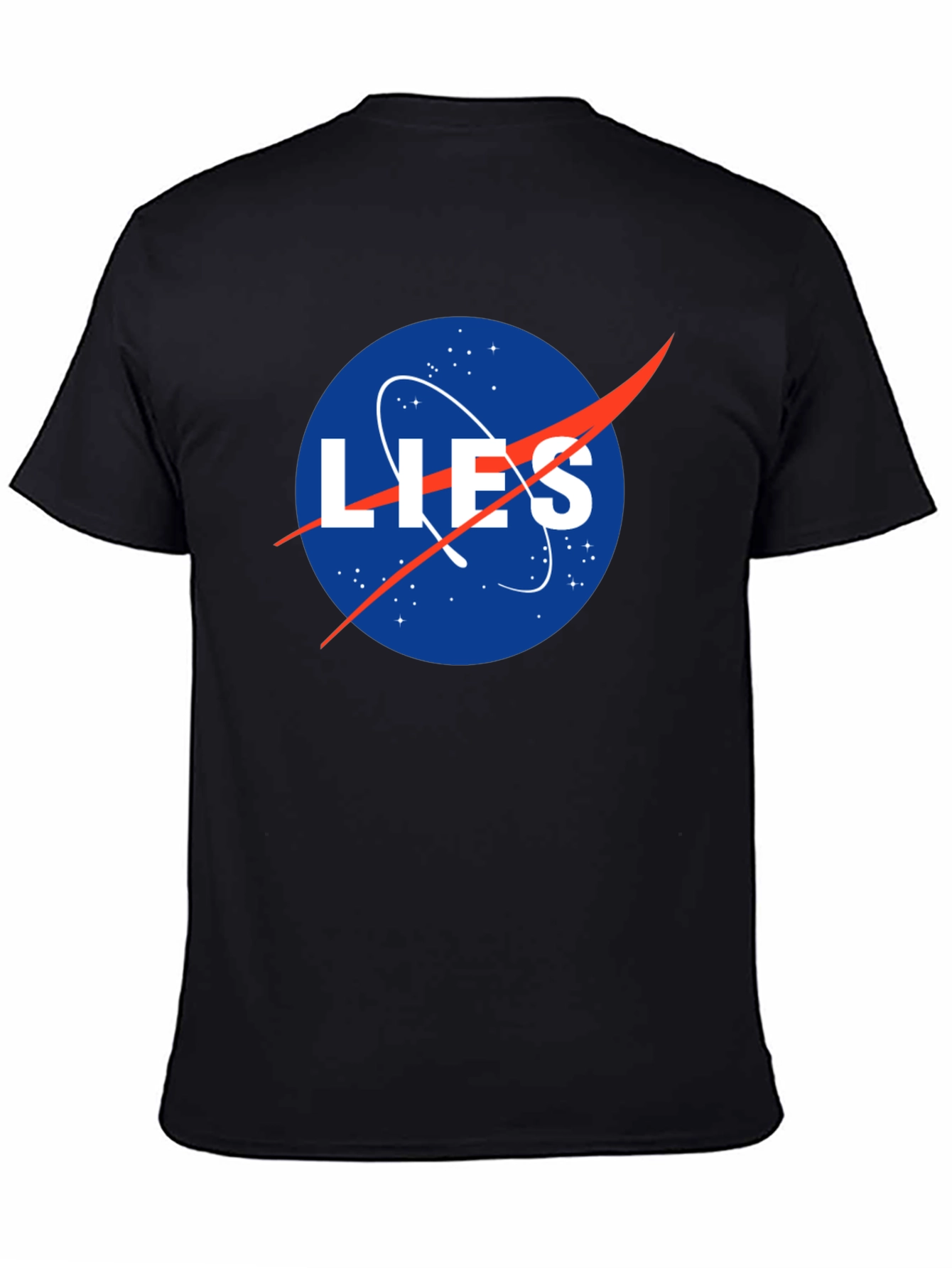 NASA LIES Spoof Graphic T-Shirt