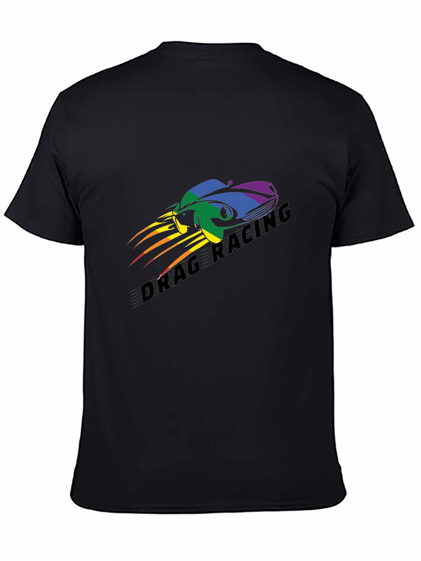 Drag Racing Pride T-Shirt - Black Car Design