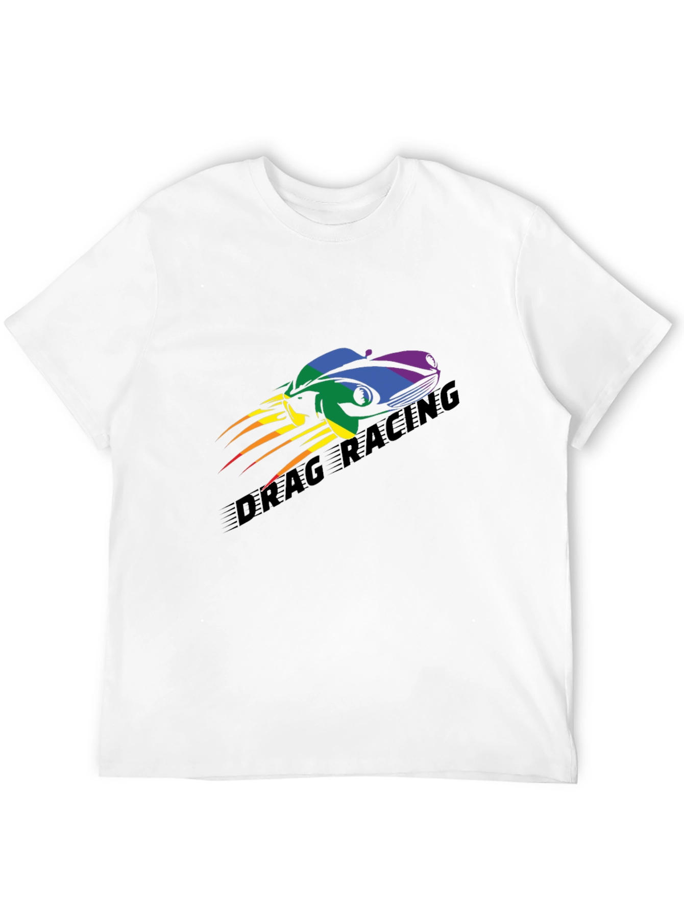 Drag Racing Pride T-Shirt - Black Car Design