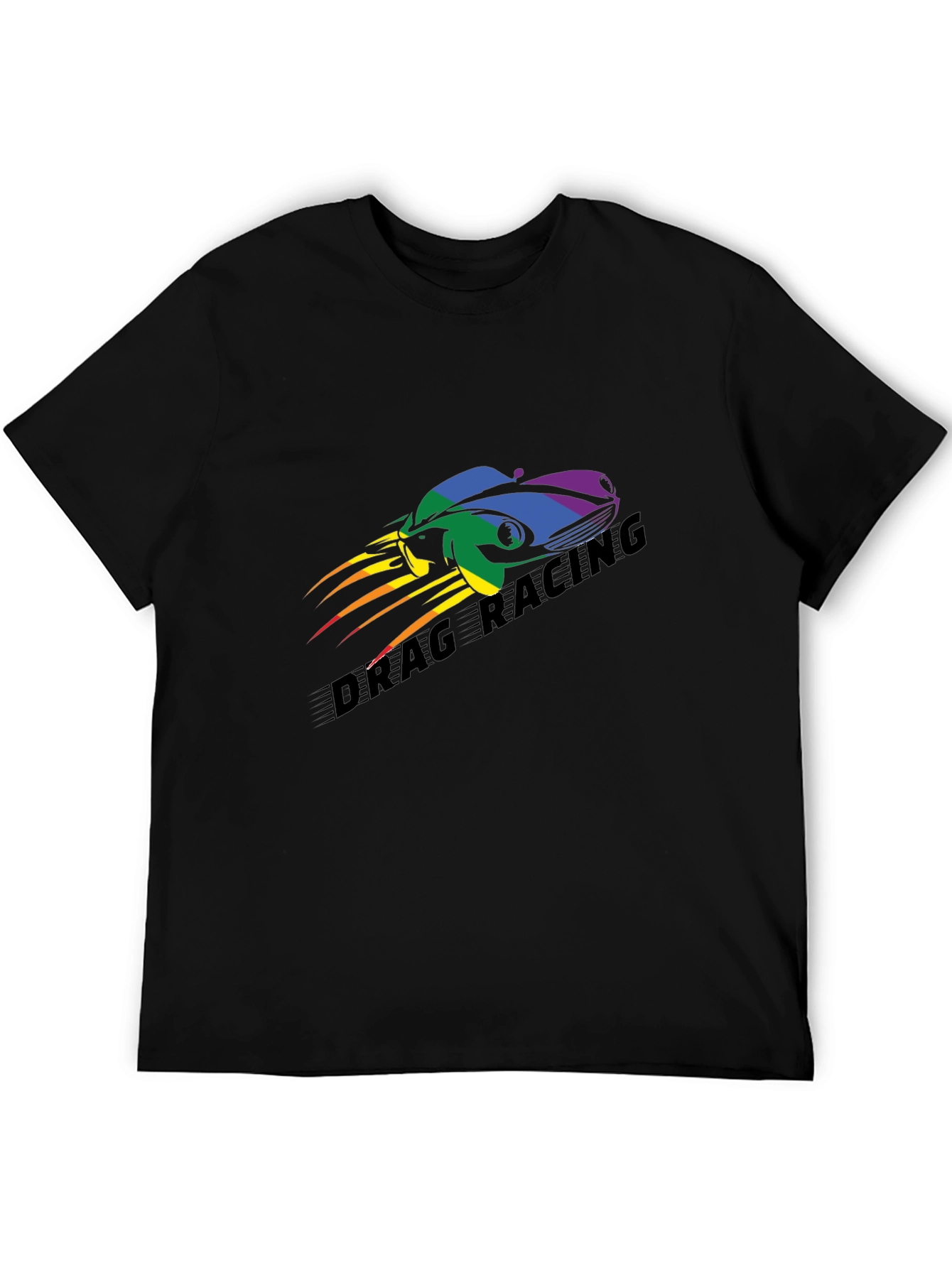 Drag Racing Pride T-Shirt - Black Car Design