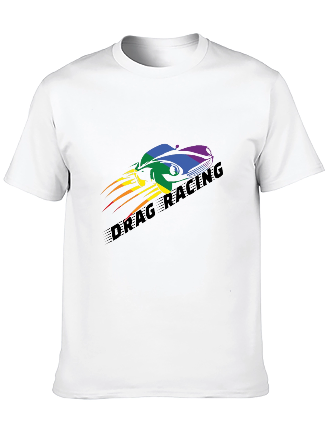 Drag Racing Pride T-Shirt - Black Car Design