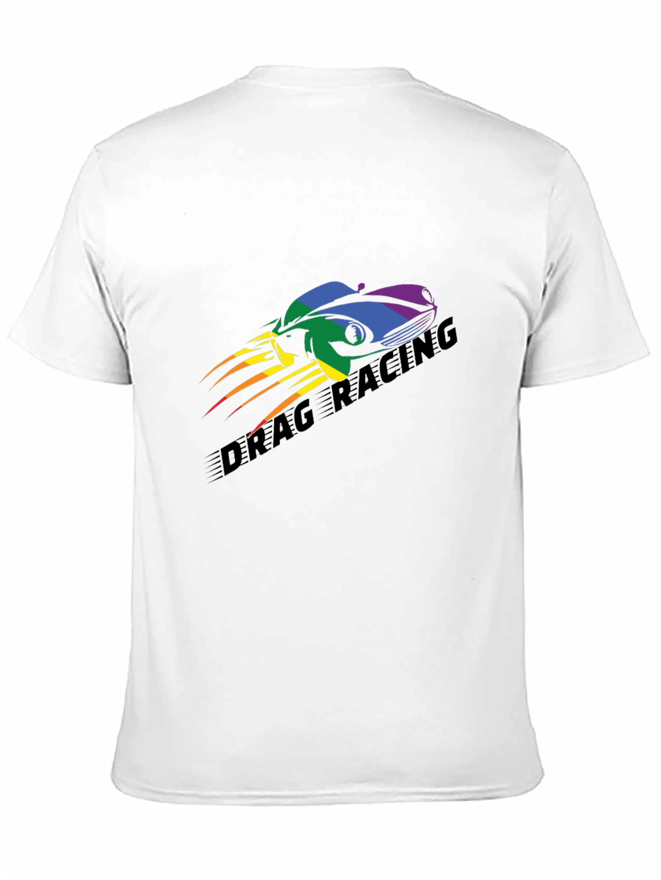 Drag Racing Pride T-Shirt - Black Car Design