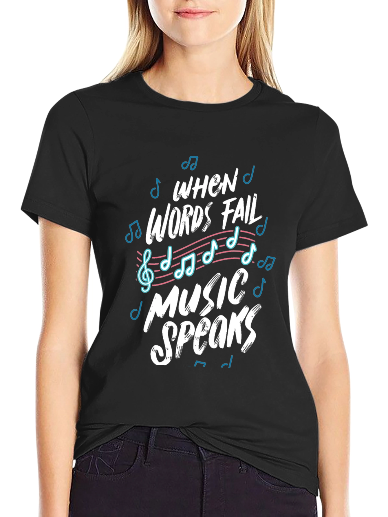 Music Speaks Graphic Tee