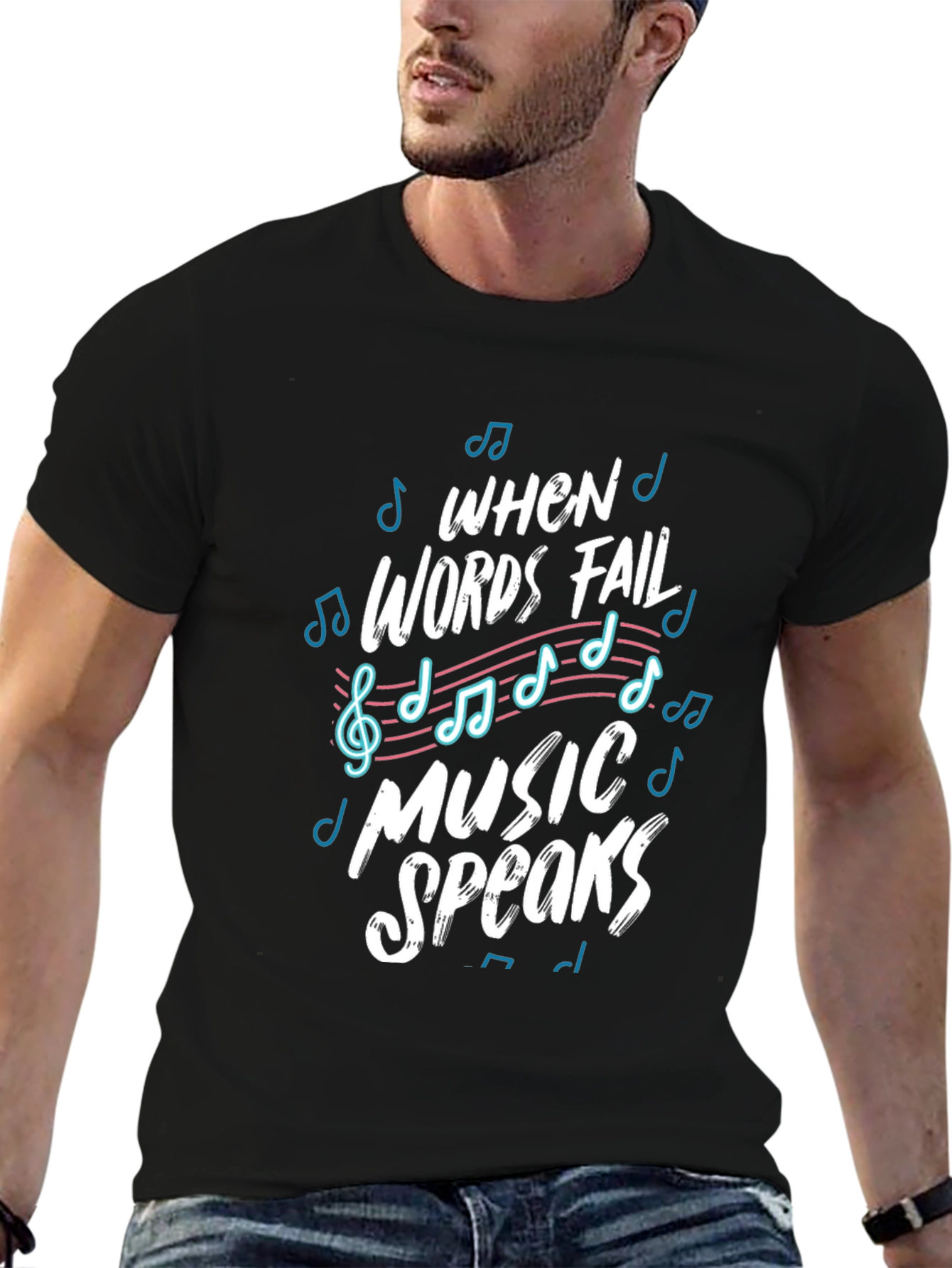 Music Speaks Graphic Tee