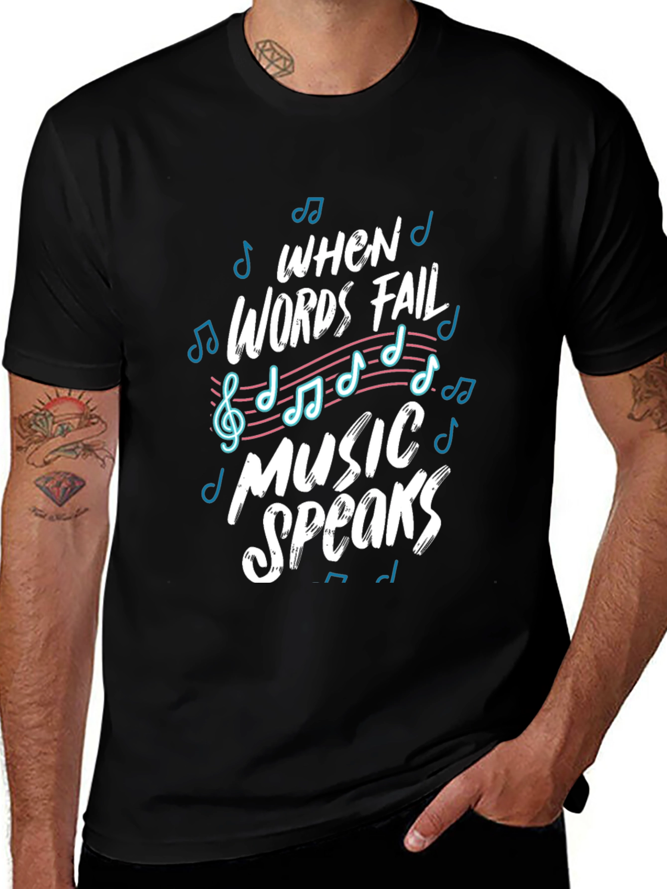 Music Speaks Graphic Tee