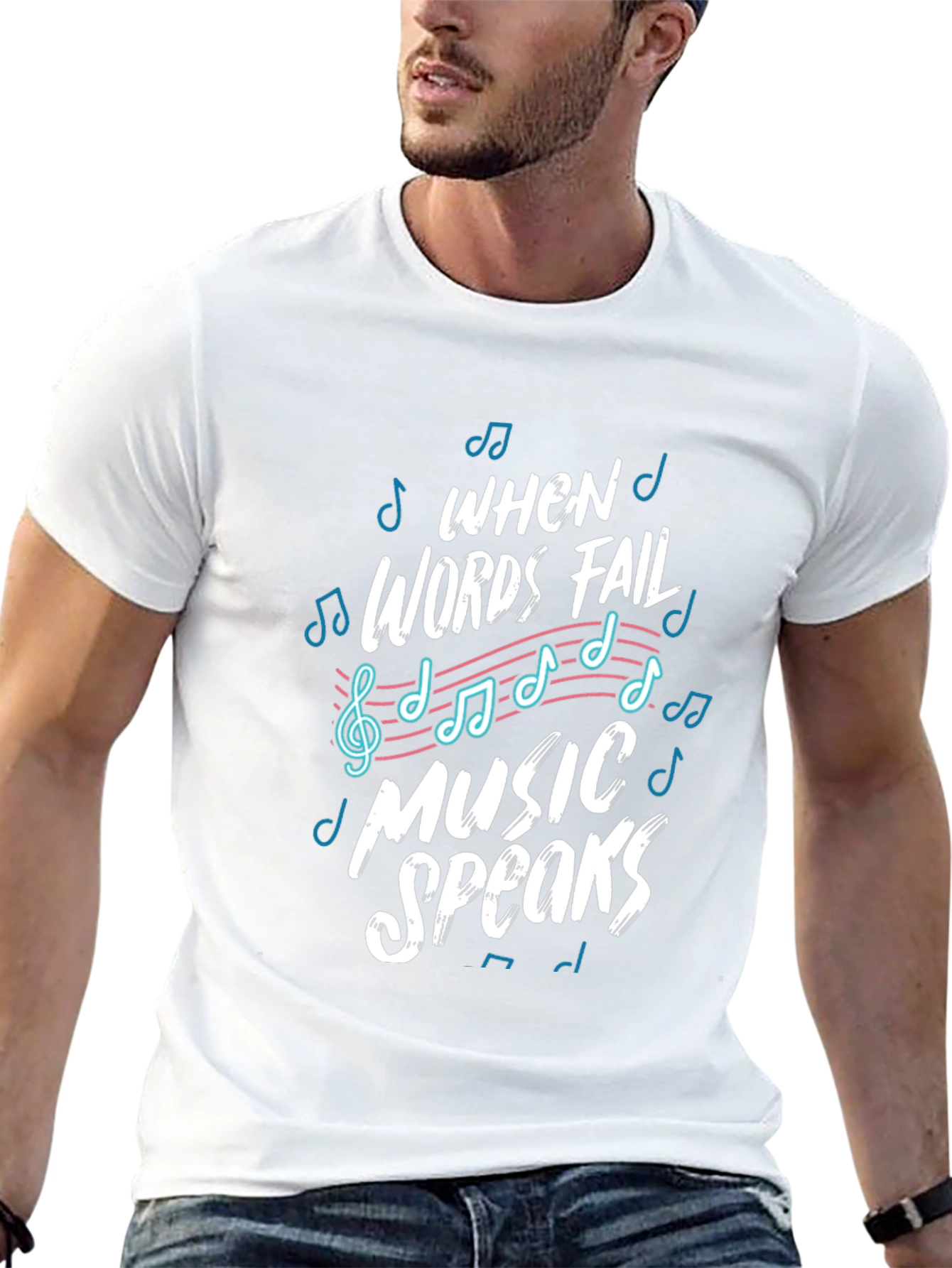 Music Speaks Graphic Tee