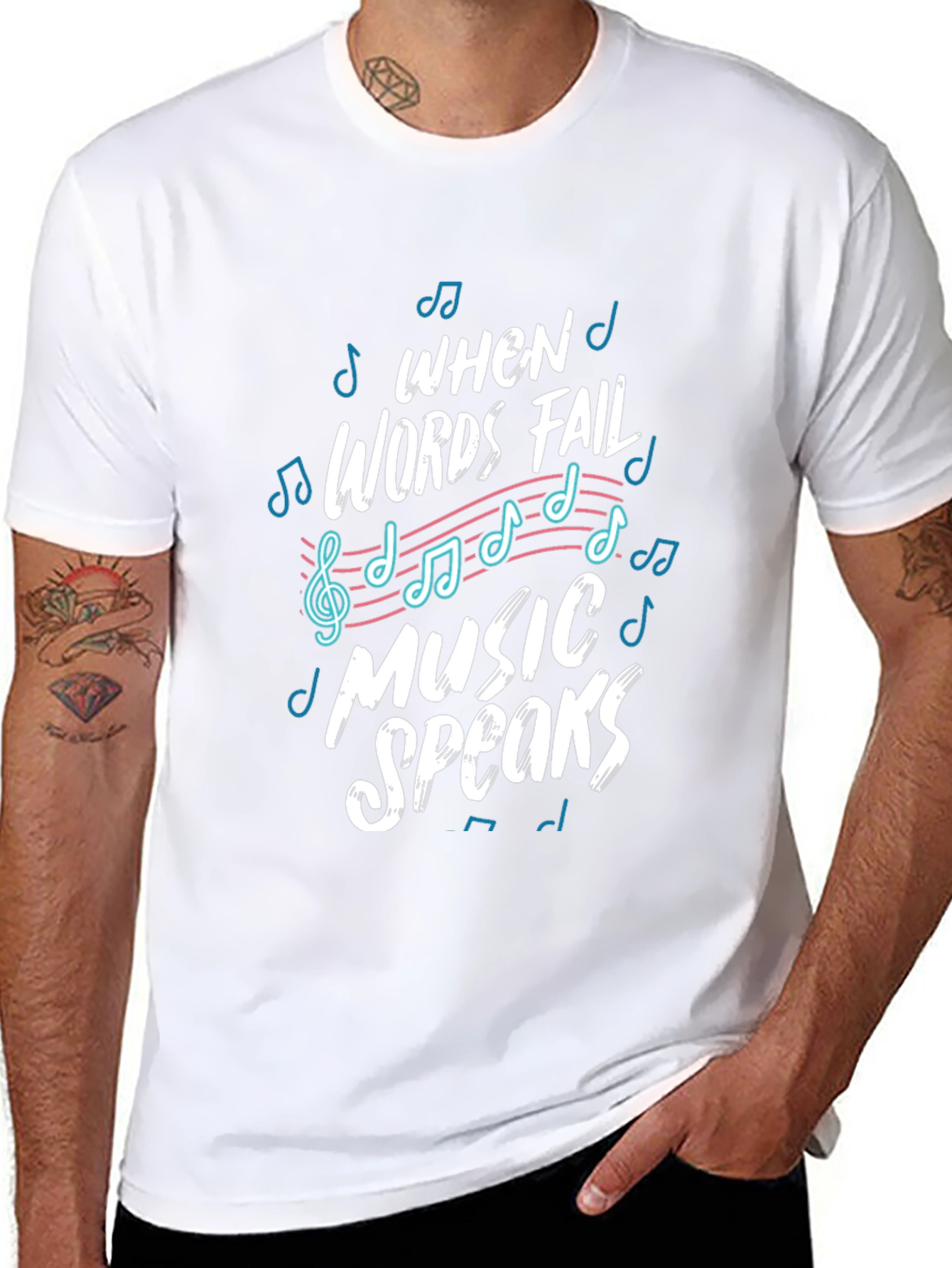 Music Speaks Graphic Tee