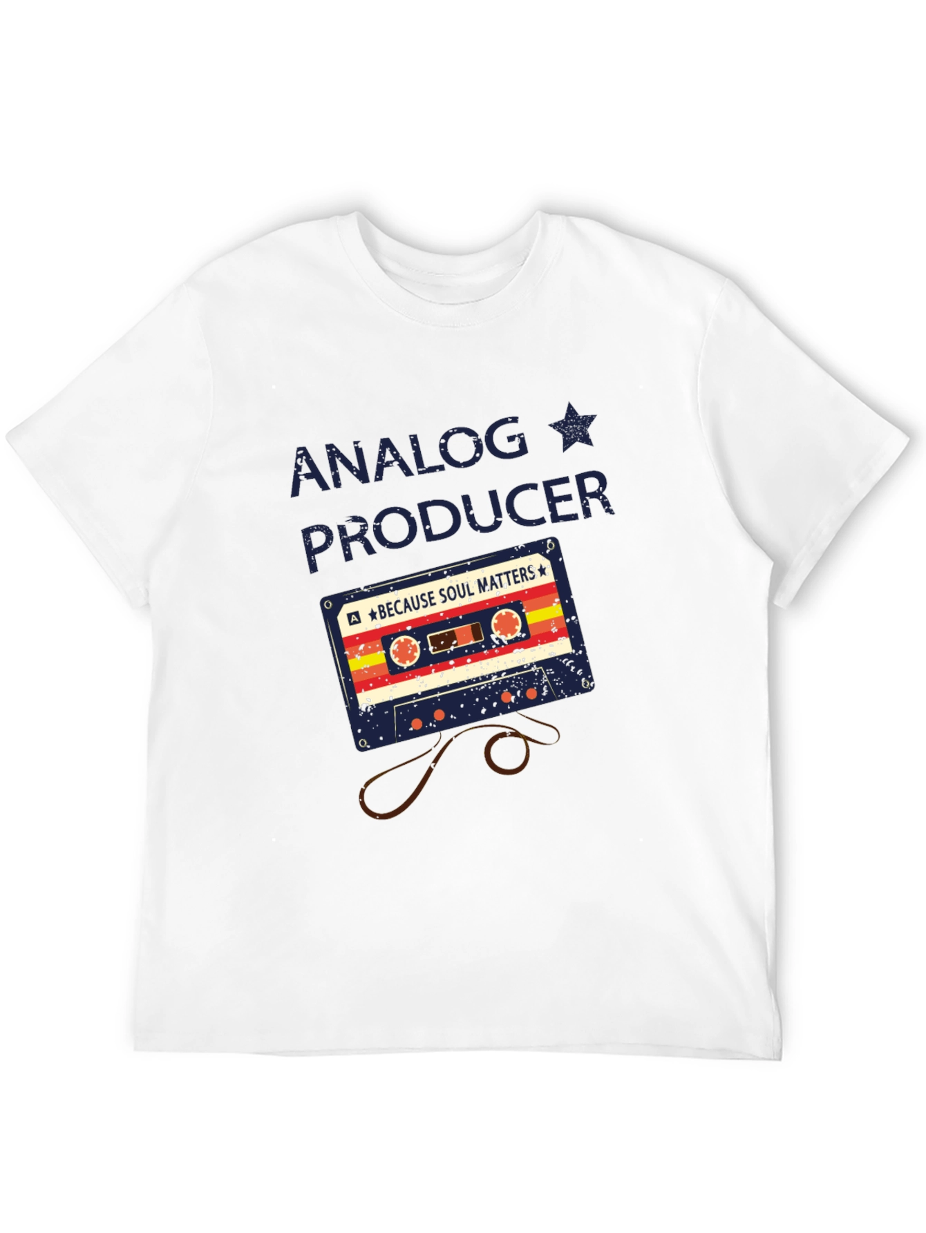 Analog Producer Cassette Tape Graphic T-Shirt
