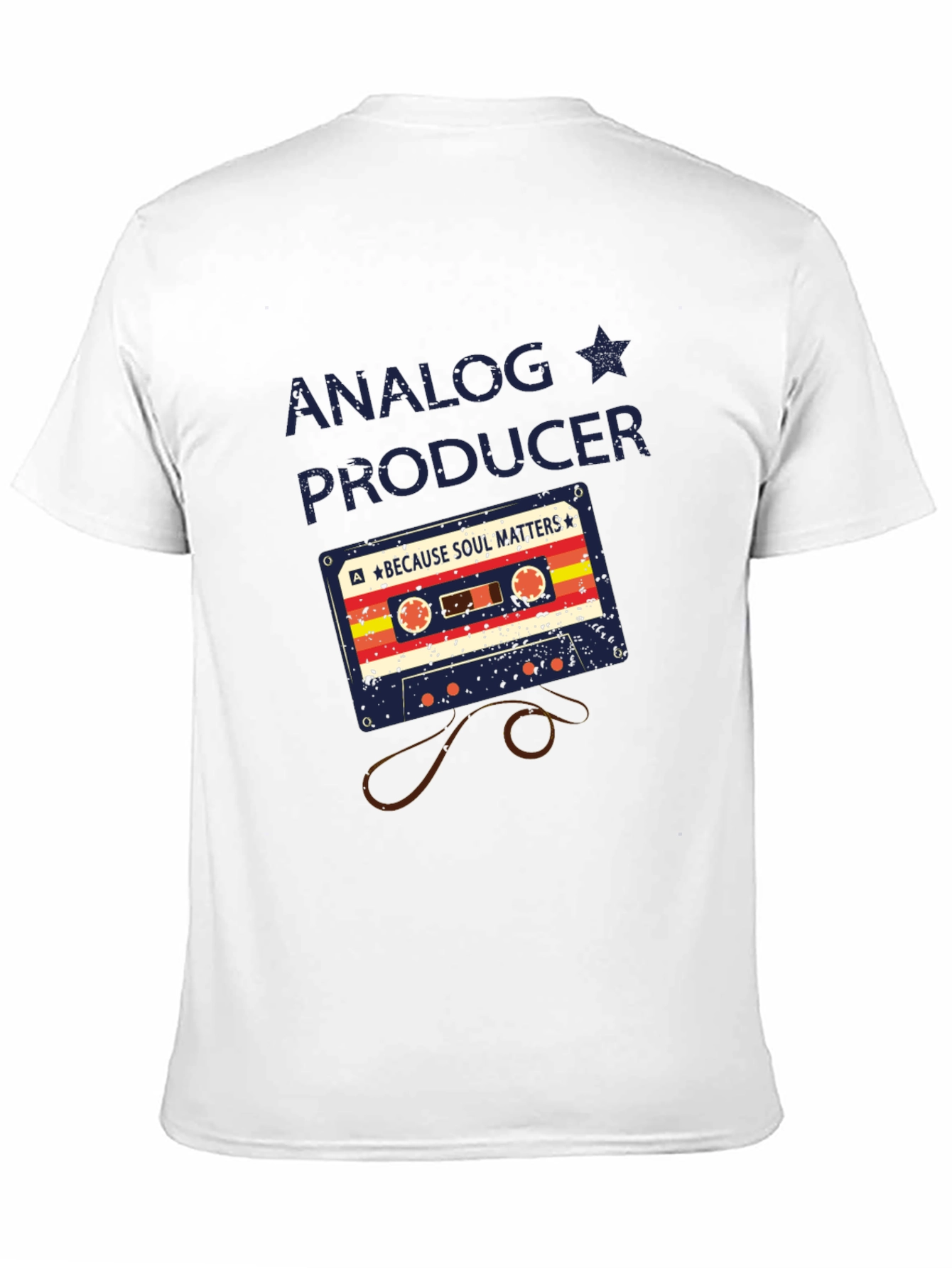 Analog Producer Cassette Tape Graphic T-Shirt