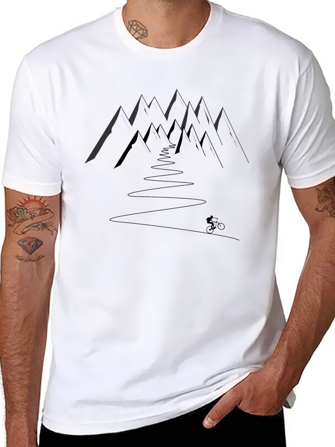 Mountain Biker T-Shirt - Adventure Ready