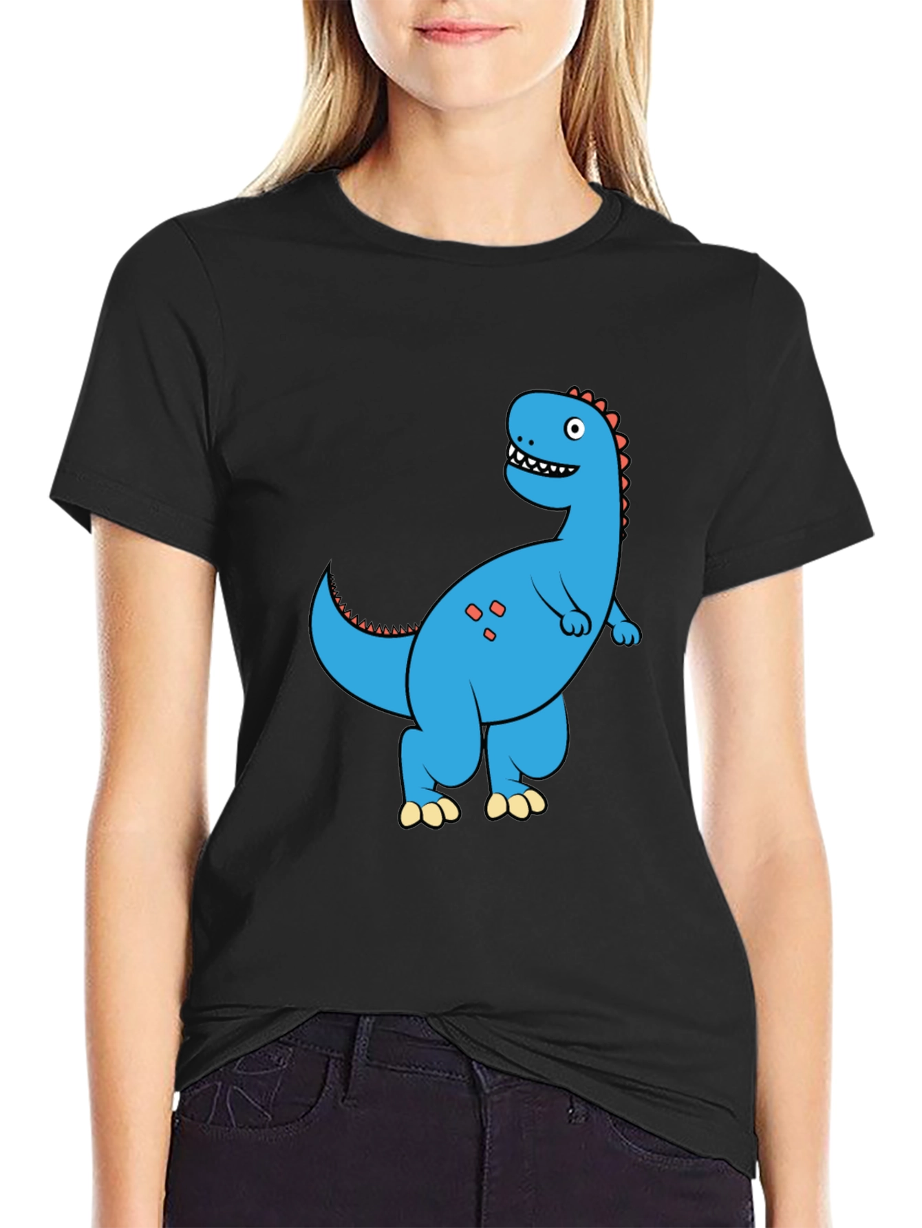 Cartoon Dinosaur Graphic T-Shirt - Fun & Stylish
