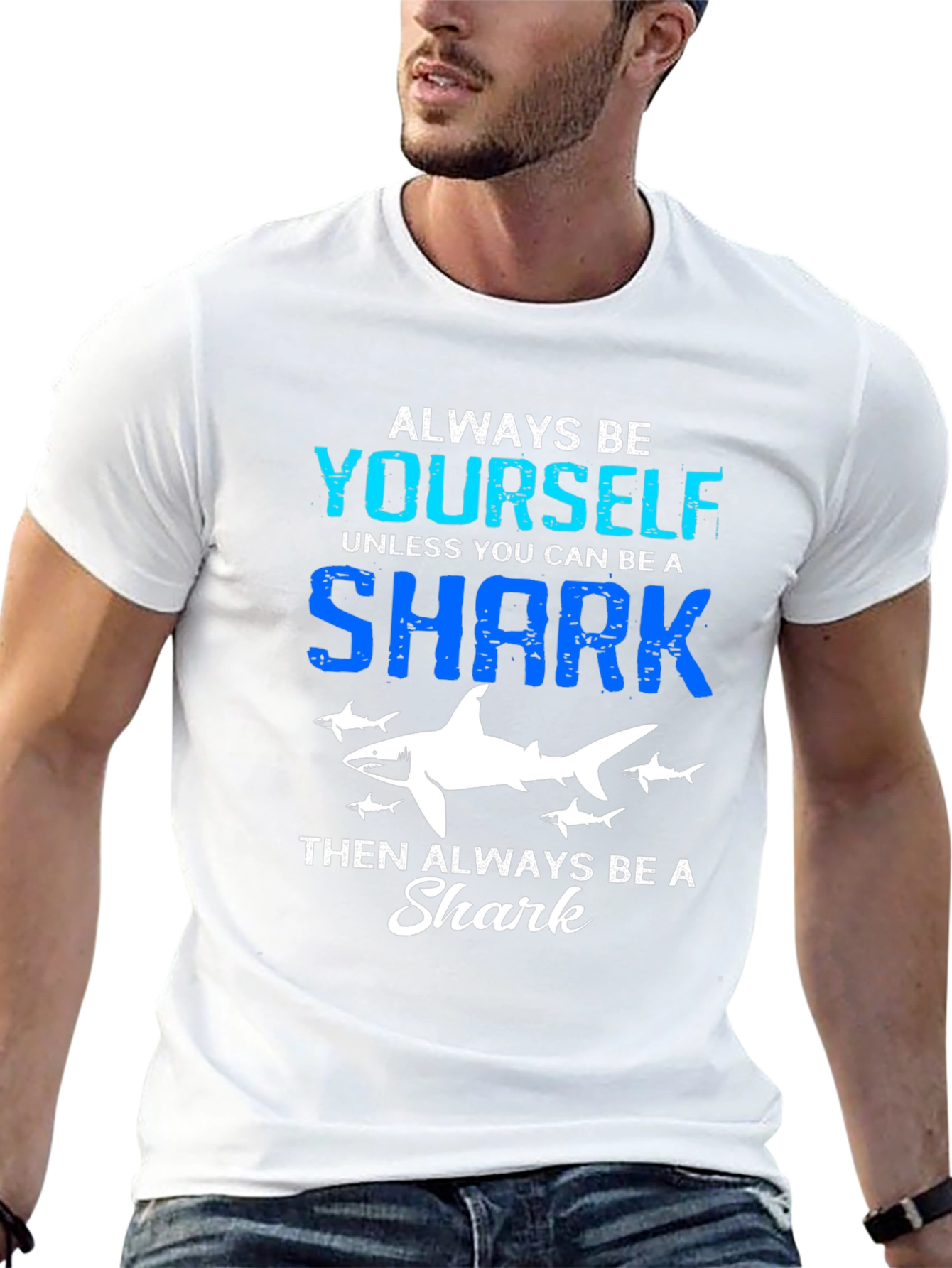 Always Be Yourself Shark Graphic T-Shirt