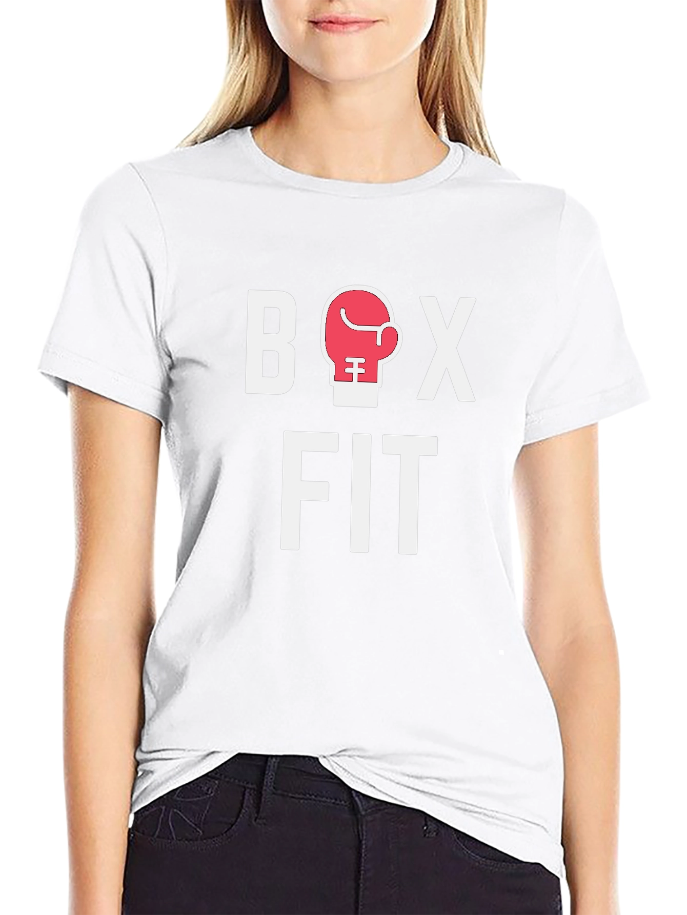 Box Fit Black T-Shirt