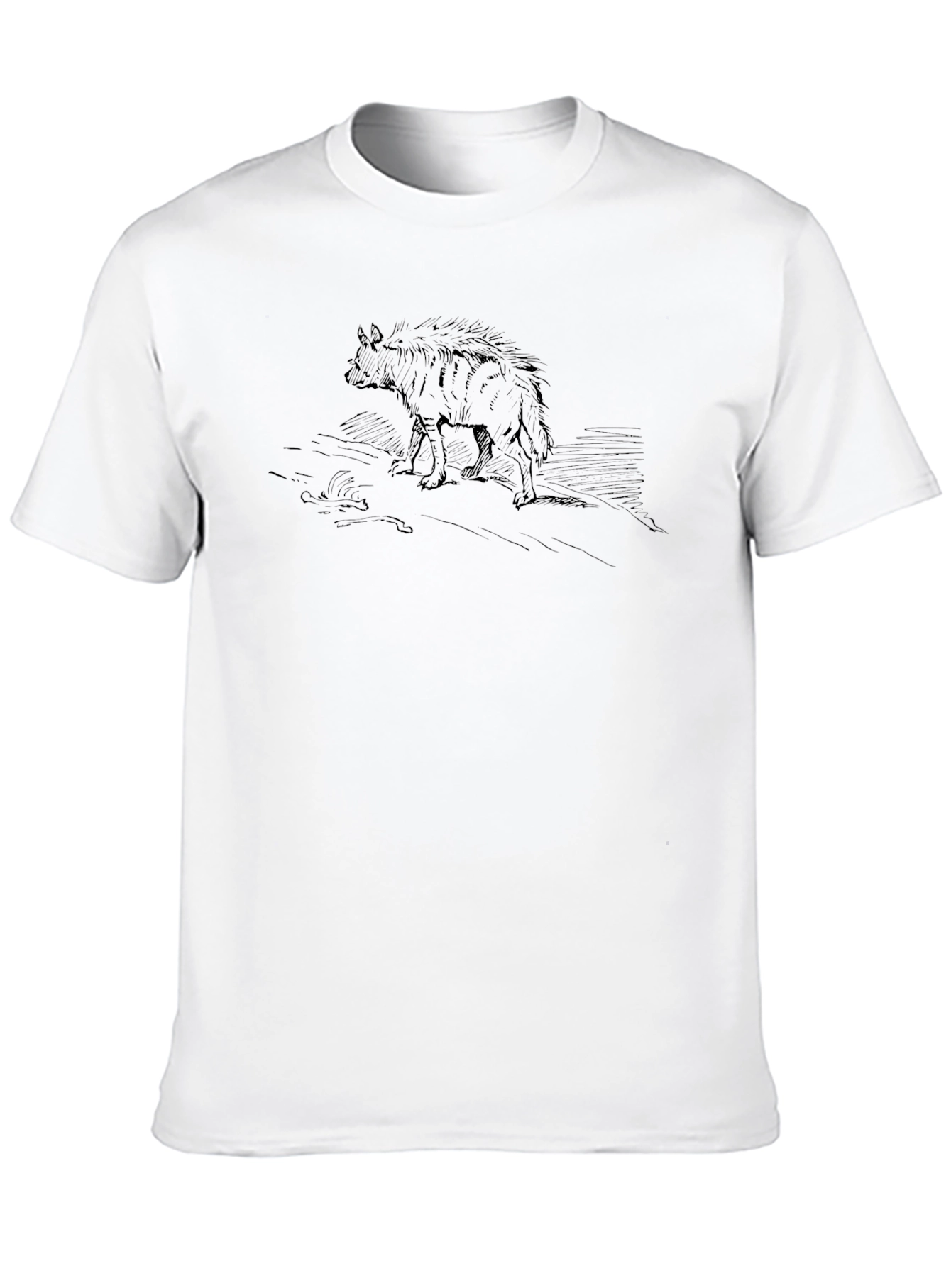 Black Hyena Graphic T-Shirt - Casual Style