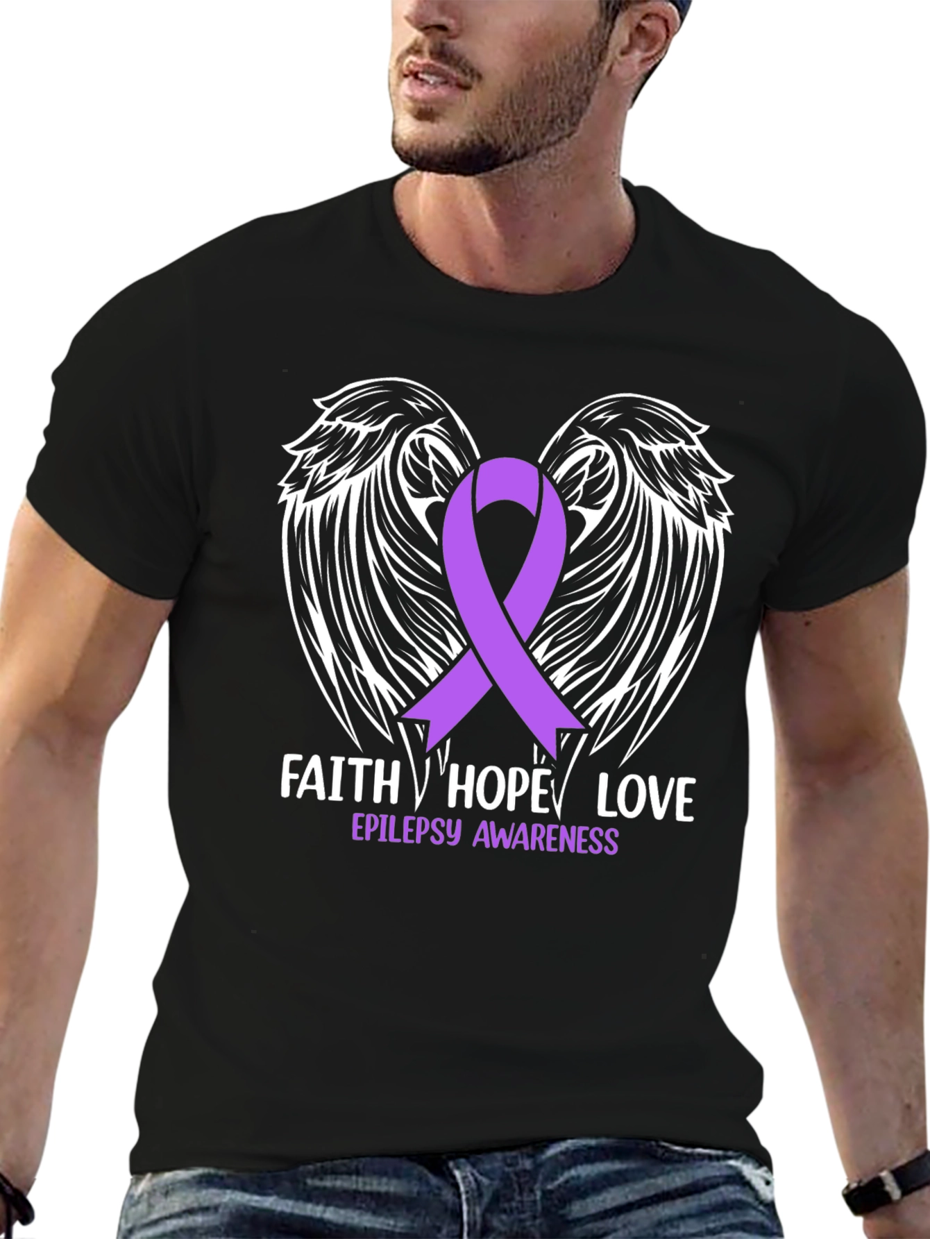 Faith Hope Love Epilepsy Awareness T-Shirt