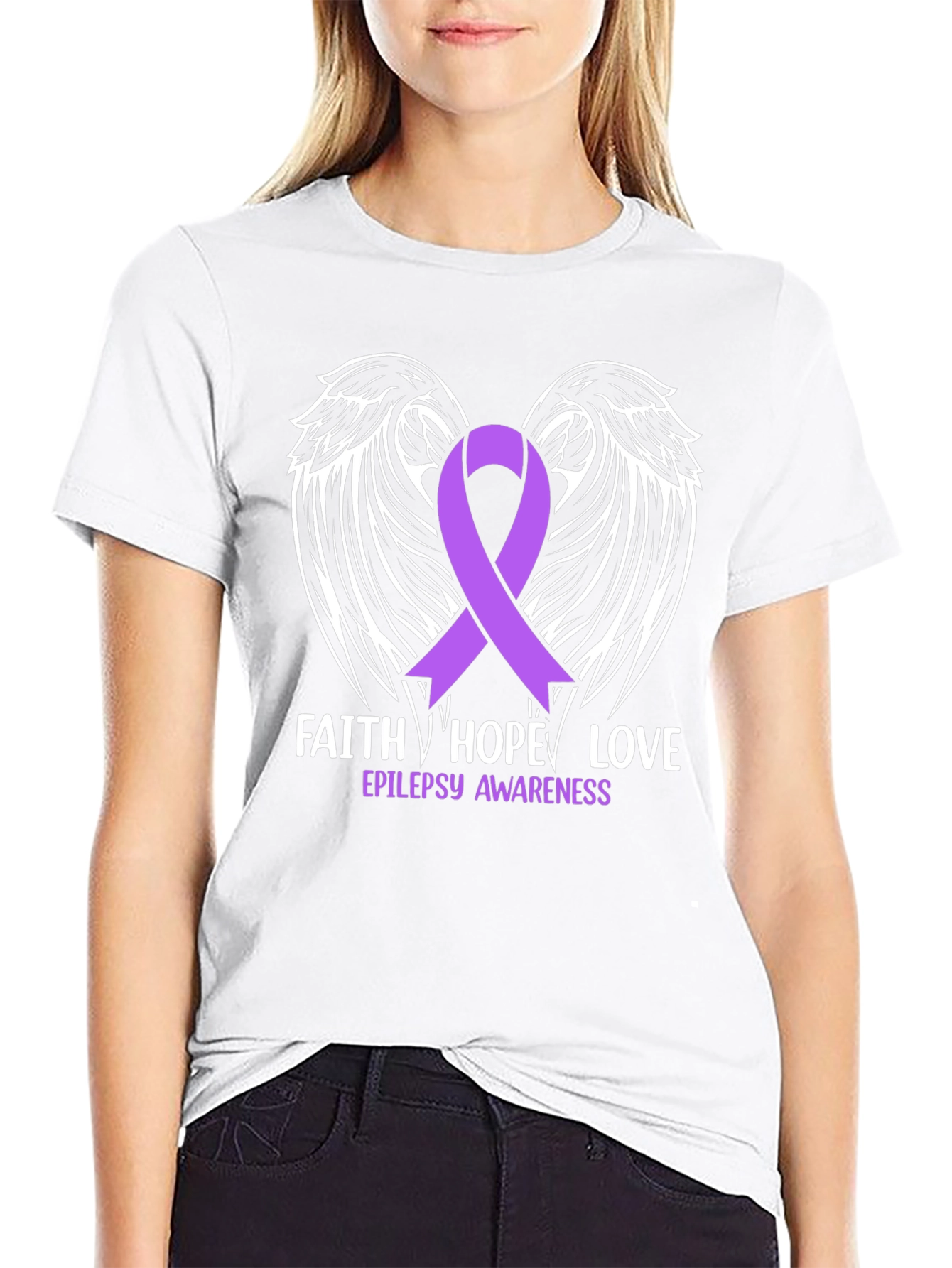 Faith Hope Love Epilepsy Awareness T-Shirt