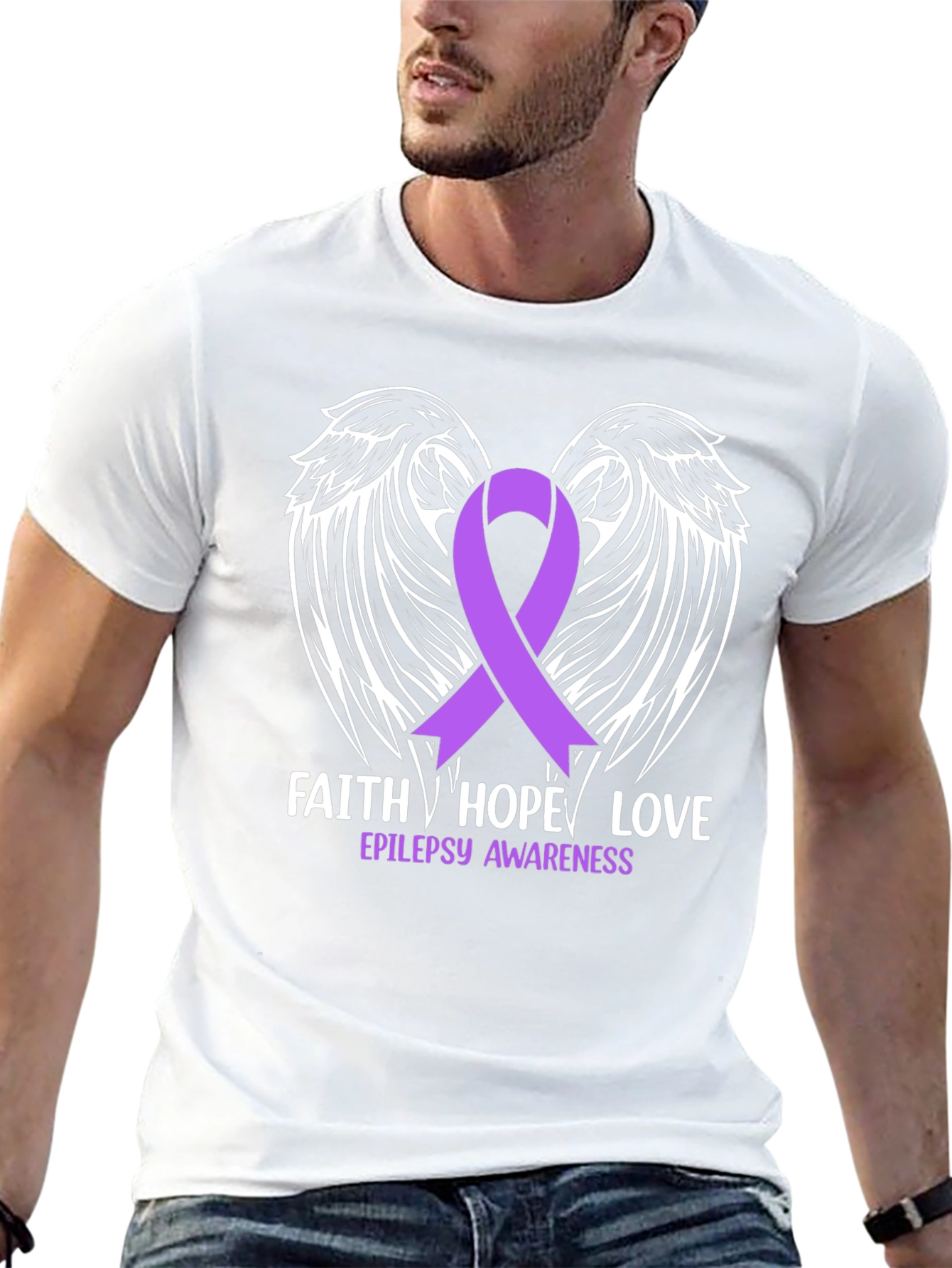 Faith Hope Love Epilepsy Awareness T-Shirt