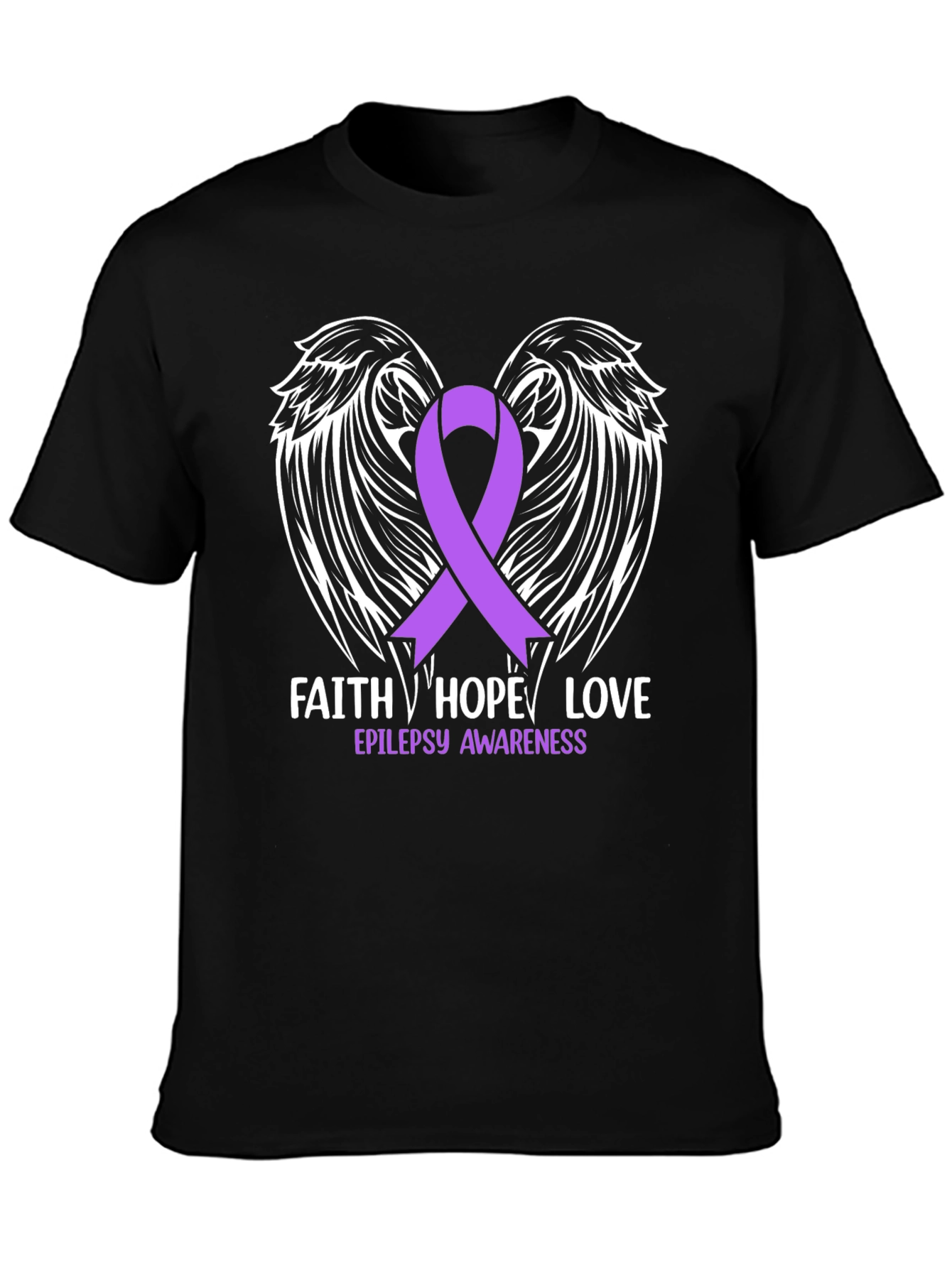 Faith Hope Love Epilepsy Awareness T-Shirt