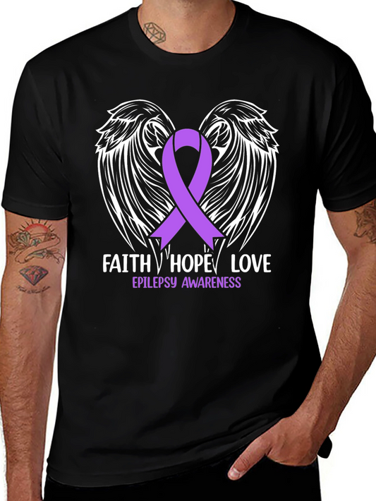 Faith Hope Love Epilepsy Awareness T-Shirt