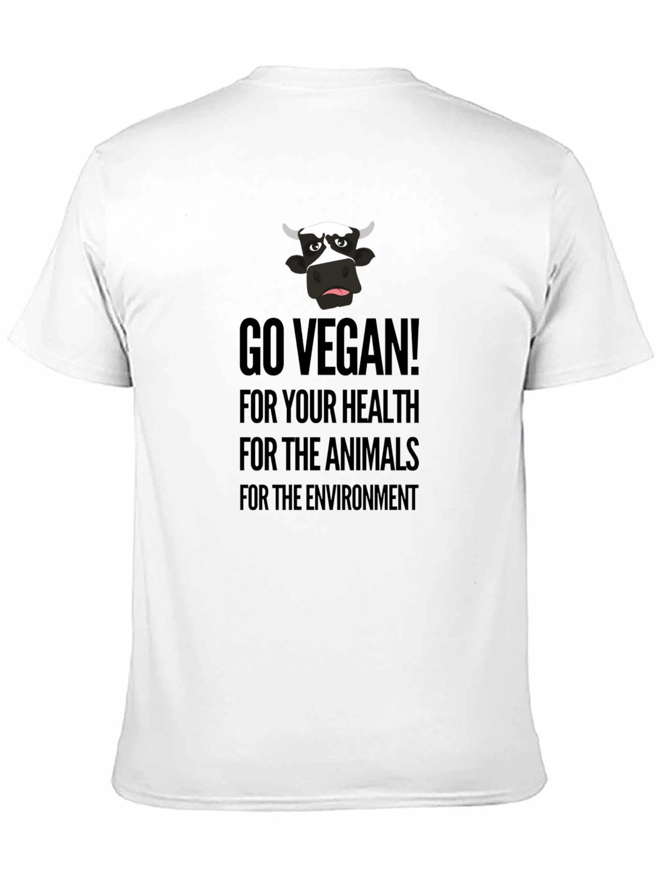Go Vegan Graphic Tee - Health Animals Environment