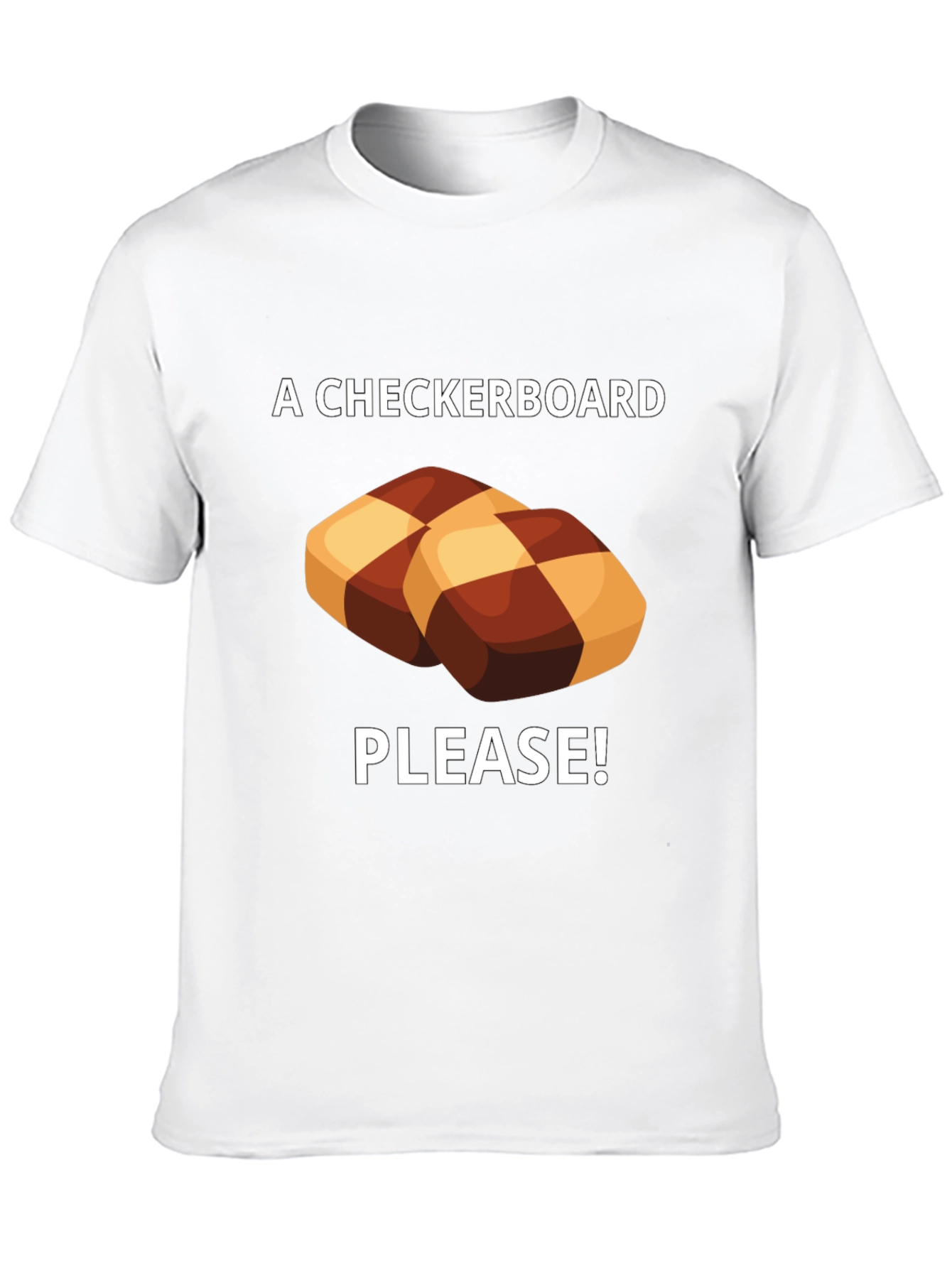 Checkerboard Cookie Please! Graphic Tee